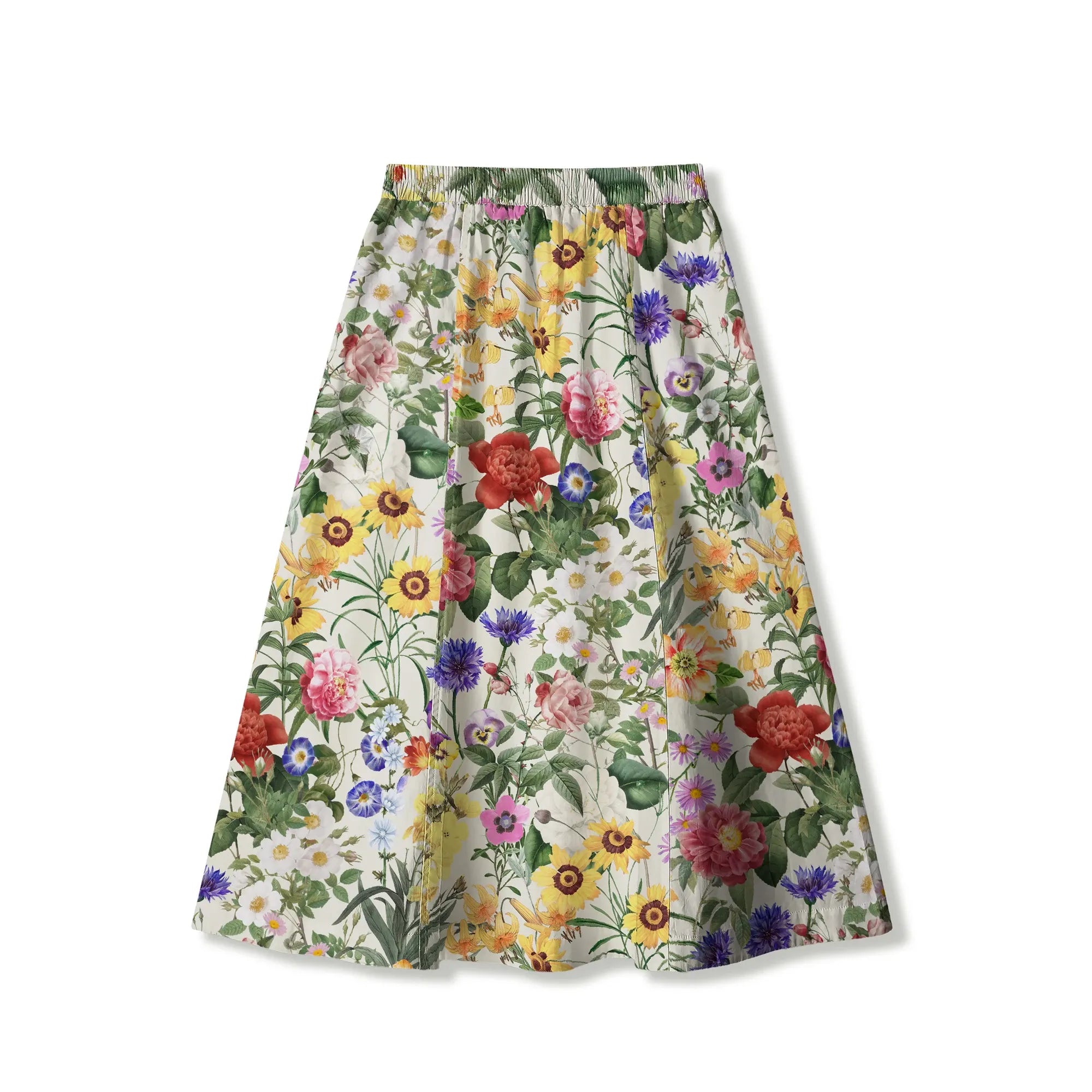 Yellow Aloha Sunlight Florals Women's Skirt, perfect for vacation