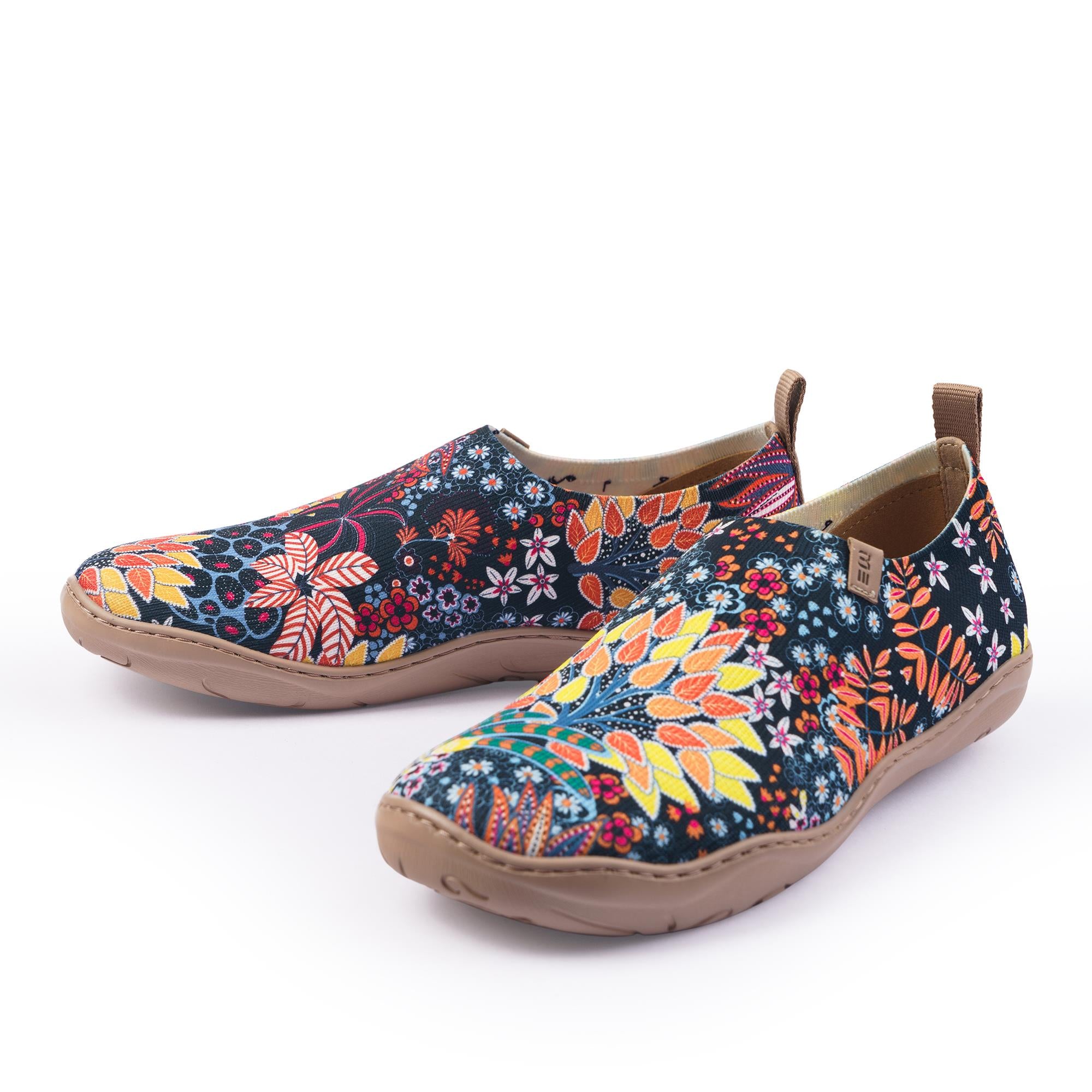 Quirky Plants Women's Slip-On Shoes Painted Canvas Sneakers Hawaiian-inspired Aloha Shirts For Men - Premium Collection