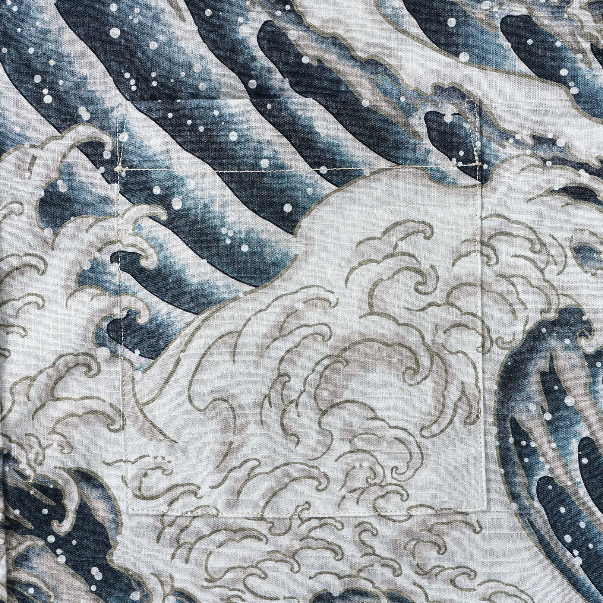 Chemise à manches courtes en coton 100% pour homme, beige, Aloha hawaïenne, Surfing Nuit Sombre