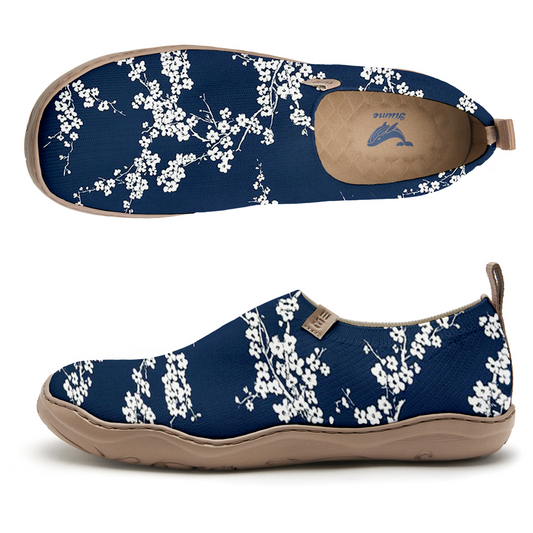 Blue And White Vintage Floral Women Shoes