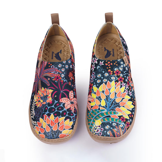 Quirky Plants Women's Slip-On Shoes Painted Canvas Sneakers Hawaiian-inspired Aloha Shirts For Men - Premium Collection