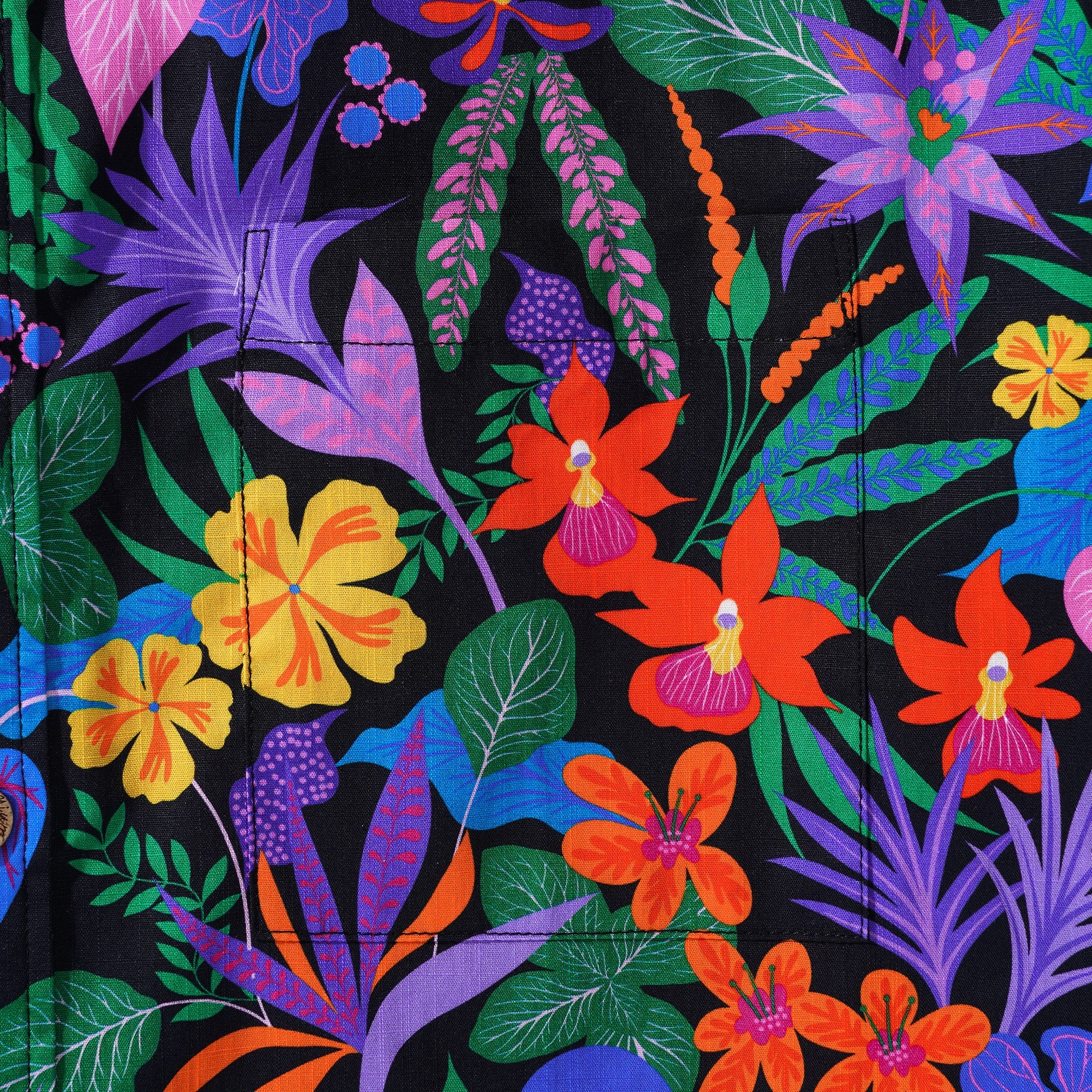 Yiume Men's Colorful Hawaiian Shirt Tropical Floral Shirt 100% Cotton Button-down Flower Shirt