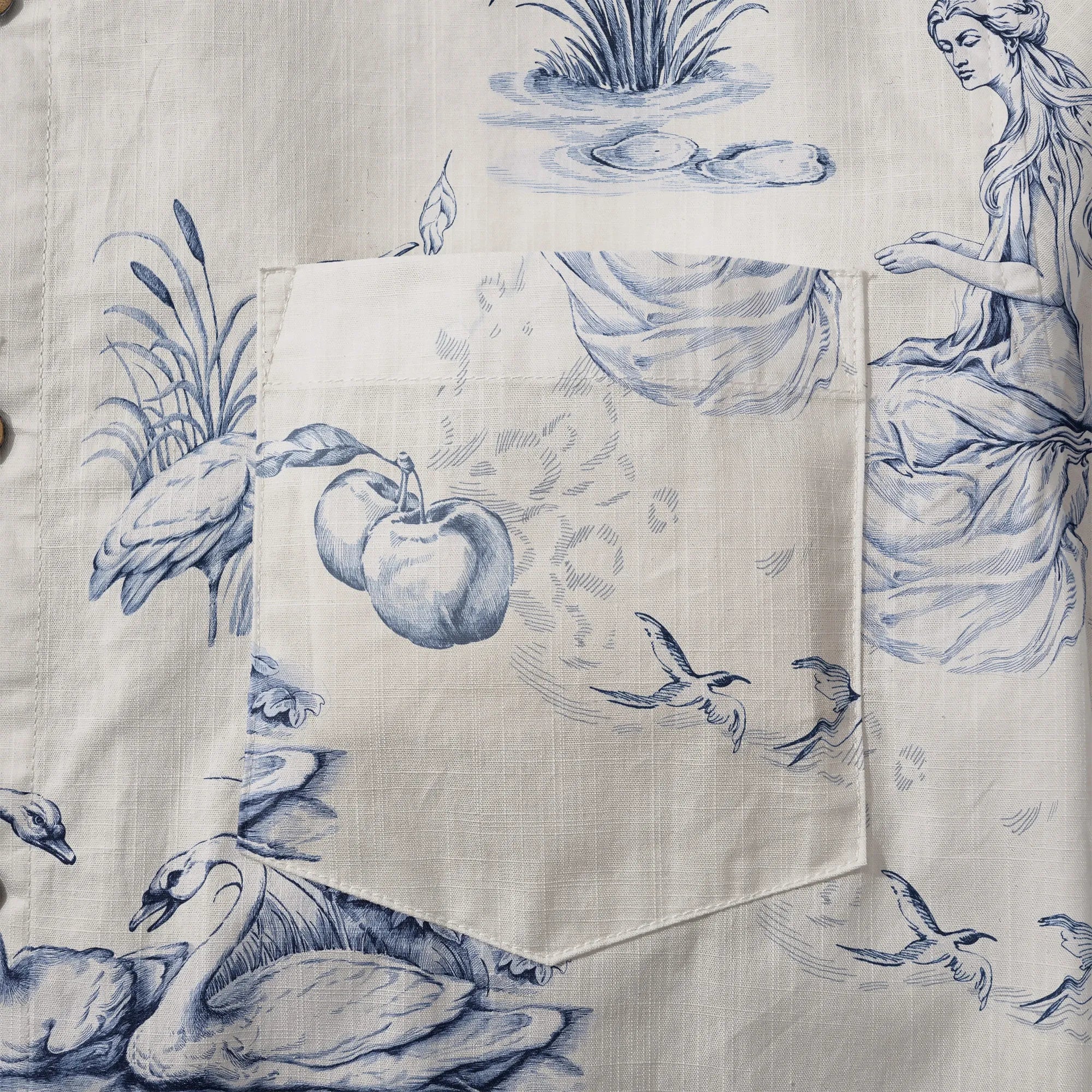Mythical Arcadia shirt, blue, men's short sleeve