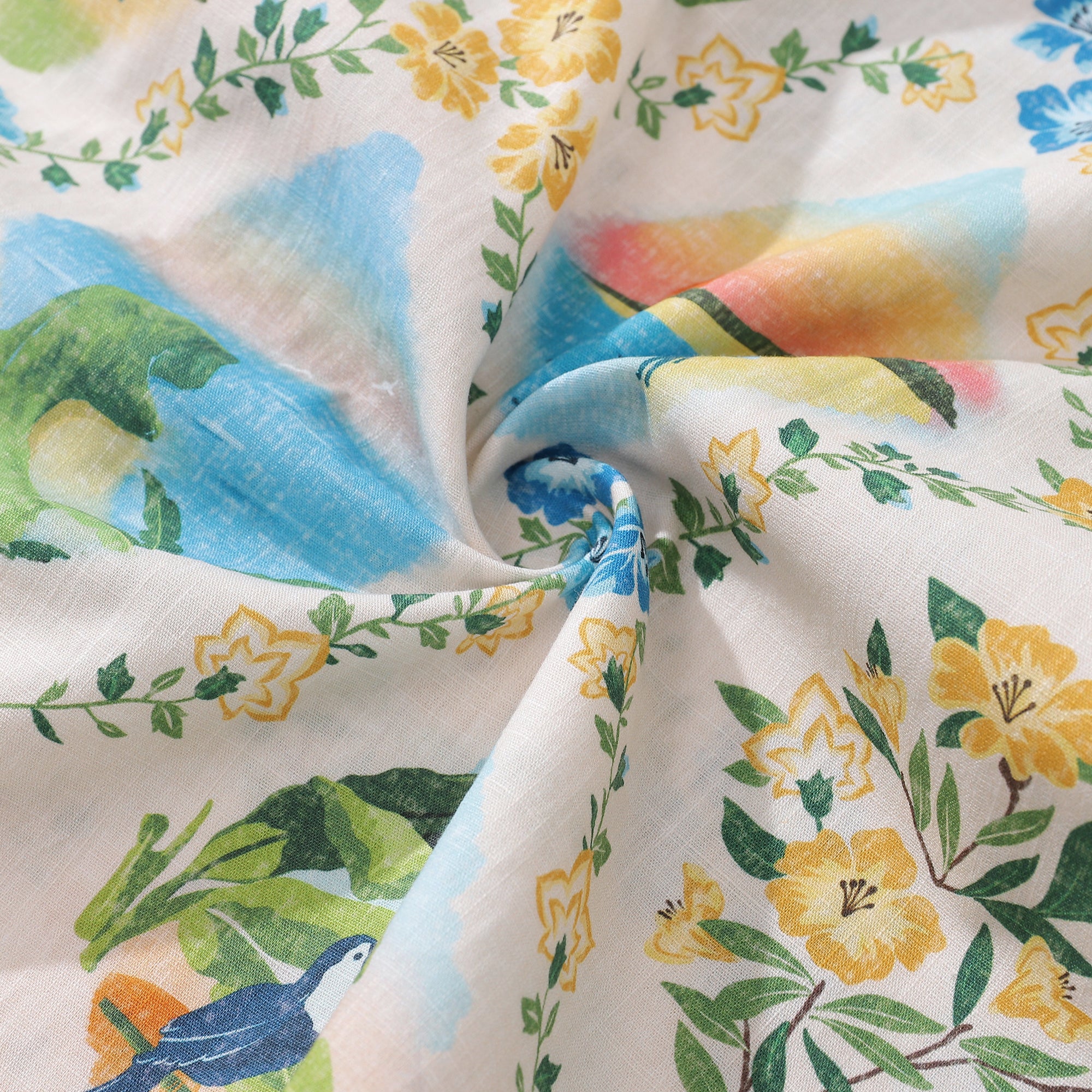 Hawaiian Hemd für Männer Hawaiian Szenen Button-Down-Shirt Kurzarm 100% Baumwollhemd