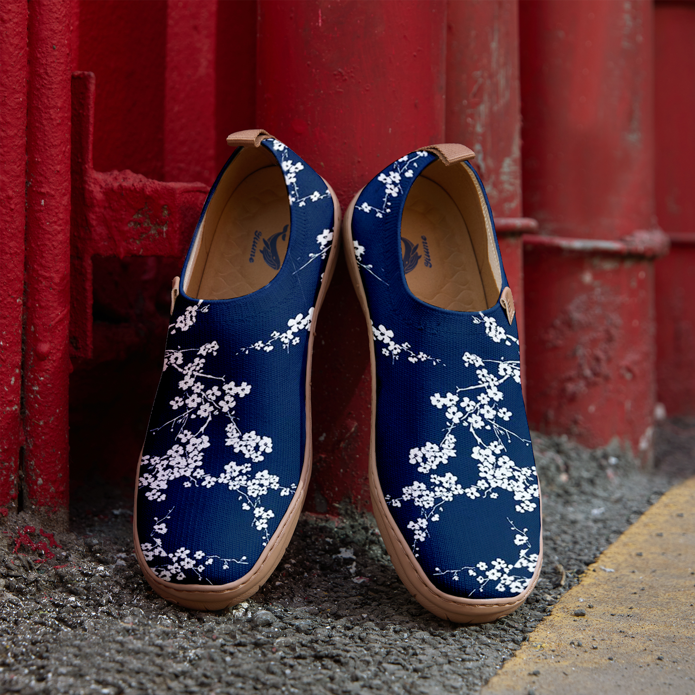 Blue And White Vintage Floral Women Shoes