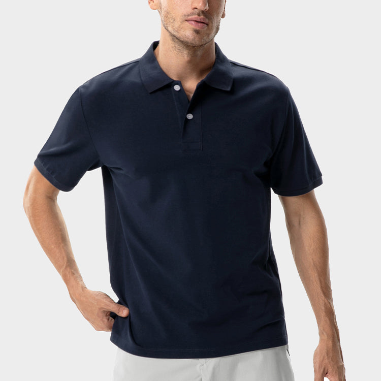 Basicsbeyond™ Herren Hawaiian Schweißresistentes Pique Polo - NAVY