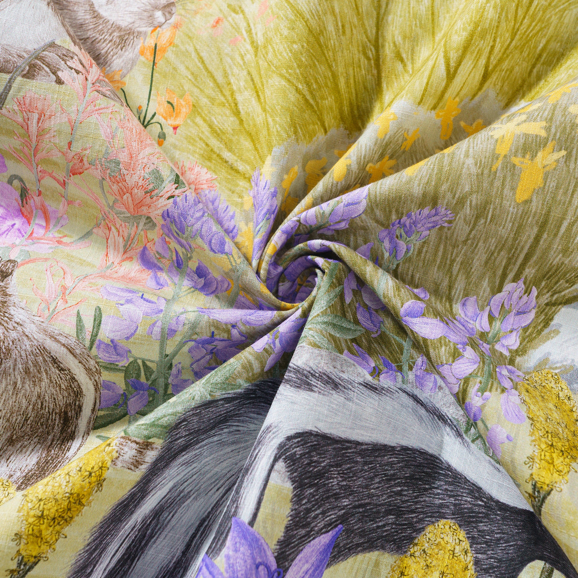 Parc national olympique prairie alpine Par Stacy Hsu Chemise à col camp en coton 100% pour homme à manches courtes Verte Aloha Hawaïenne