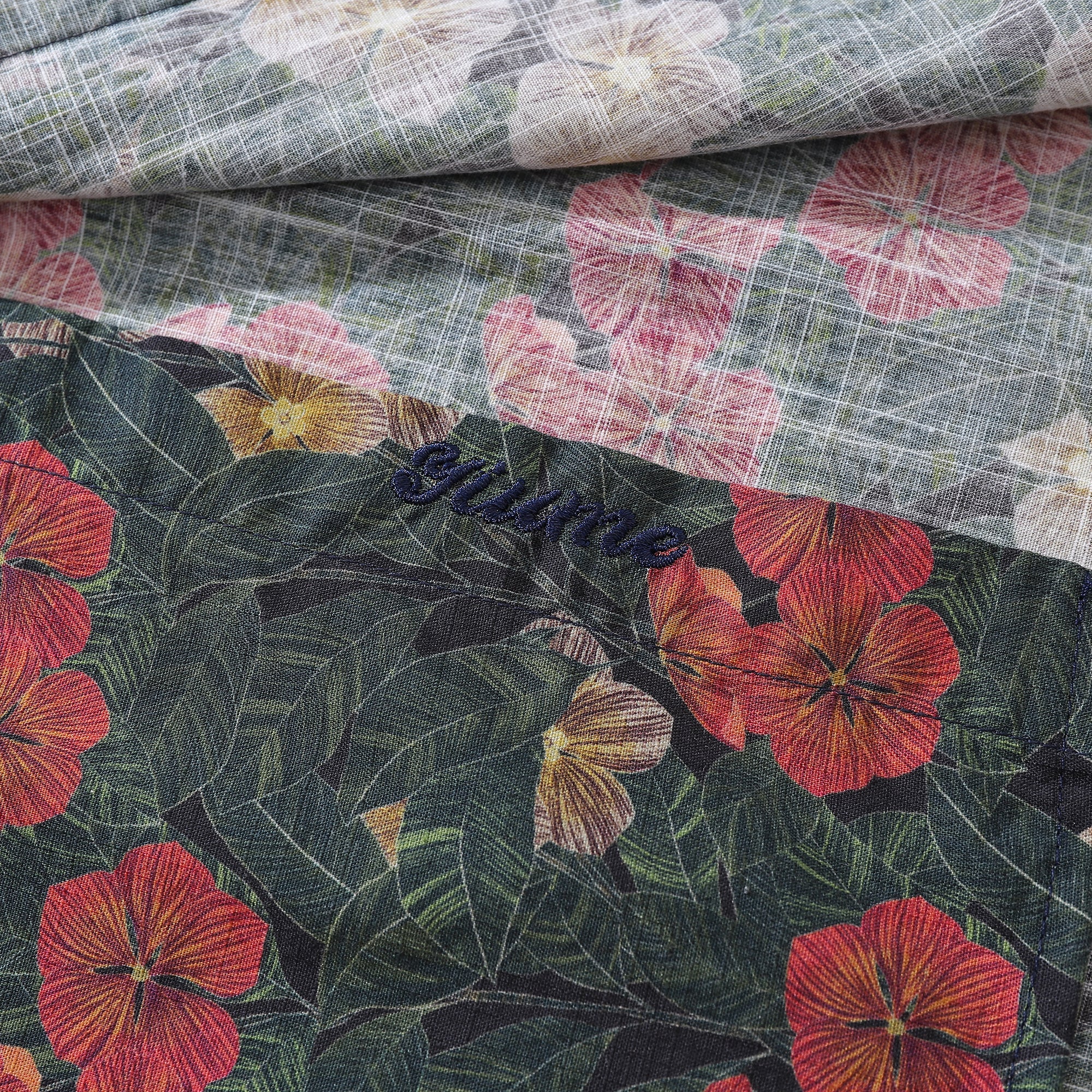 Men's Hawaiian Shirt Serenity in Bloom Print By Mahhima Bansal Cotton Button-down Long Sleeve Aloha Shirt Serenity In Bloom By Mahhima Bansal