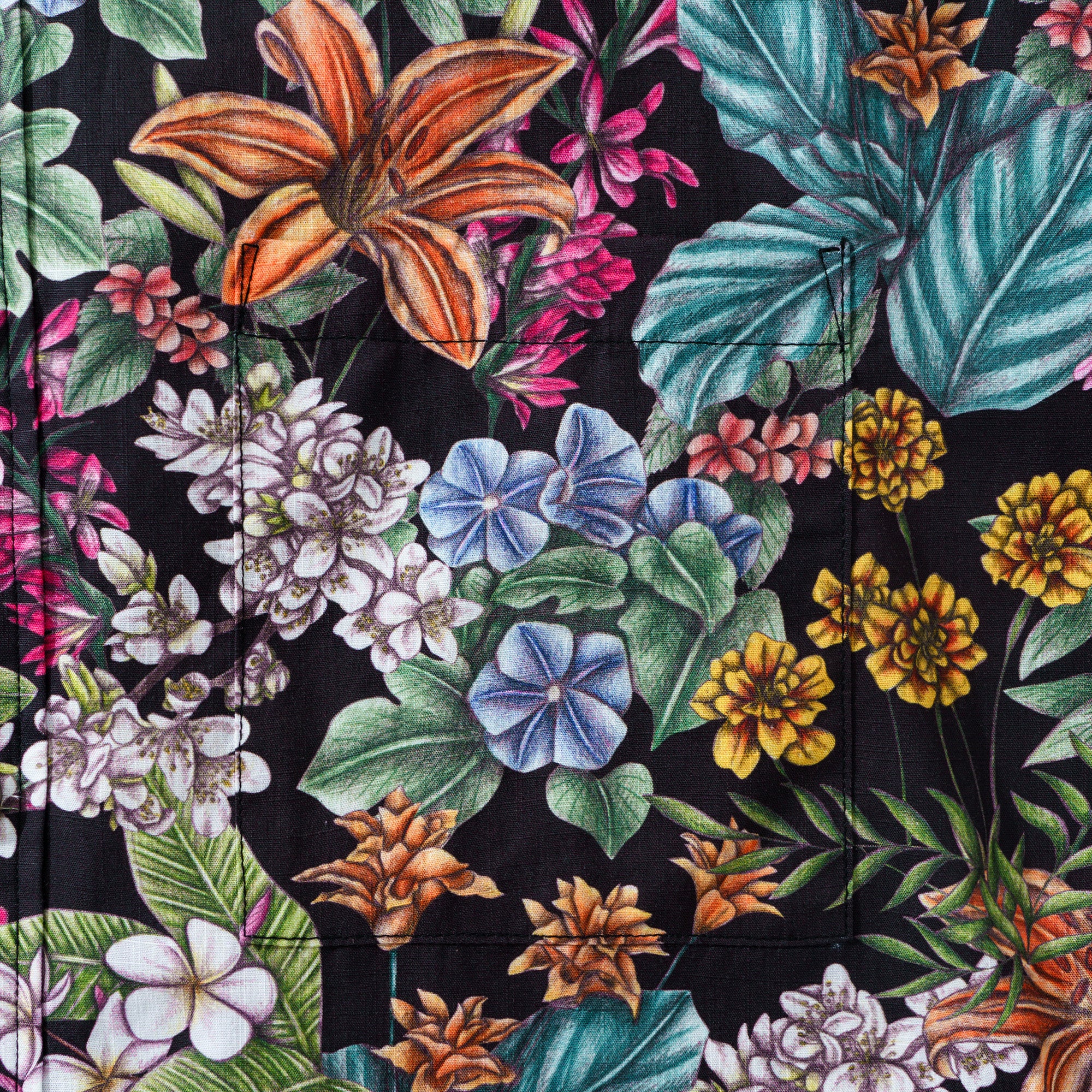 Hawaiianisches Hemd für Männer die Bedeutung von Blumen von Cecilia Battaini Button-Down-Hemd Kurzarm 100% Baumwolle Aloha-Hemd