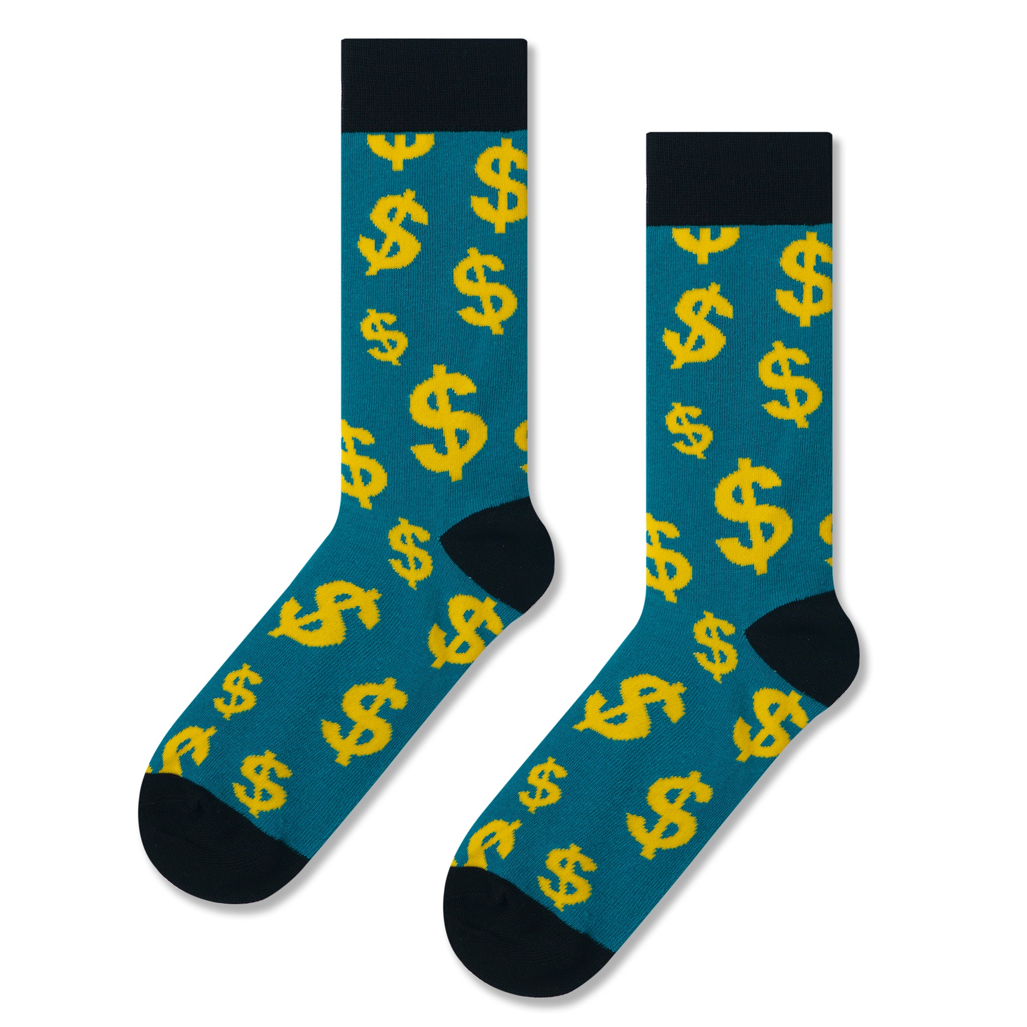 Chaussettes pour hommes imprimées billets de dollar