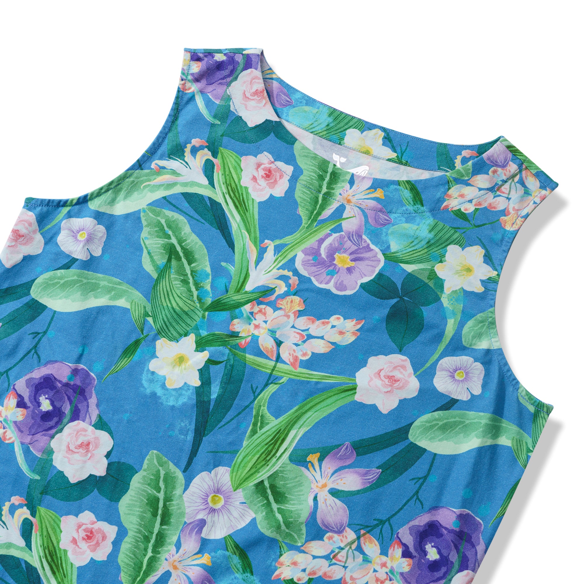 Hawaiian Dress For Women Tropical Vacation Tropical Flowers Flounce Dress Tropical Flowers Flounce Dress.