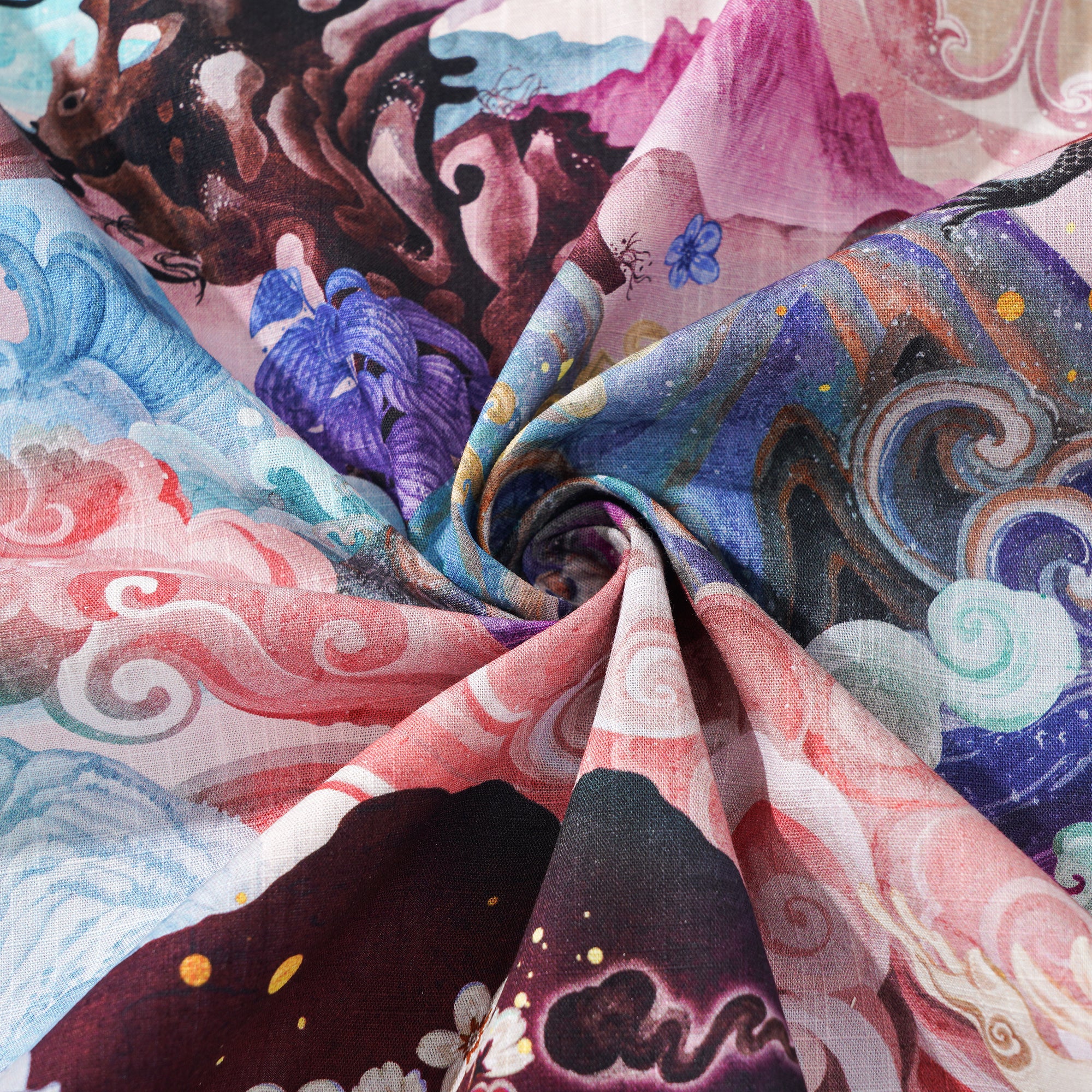 Collier de camp à manches courtes pour hommes à manches courtes 100% coton Aloha Dragon Odyssey