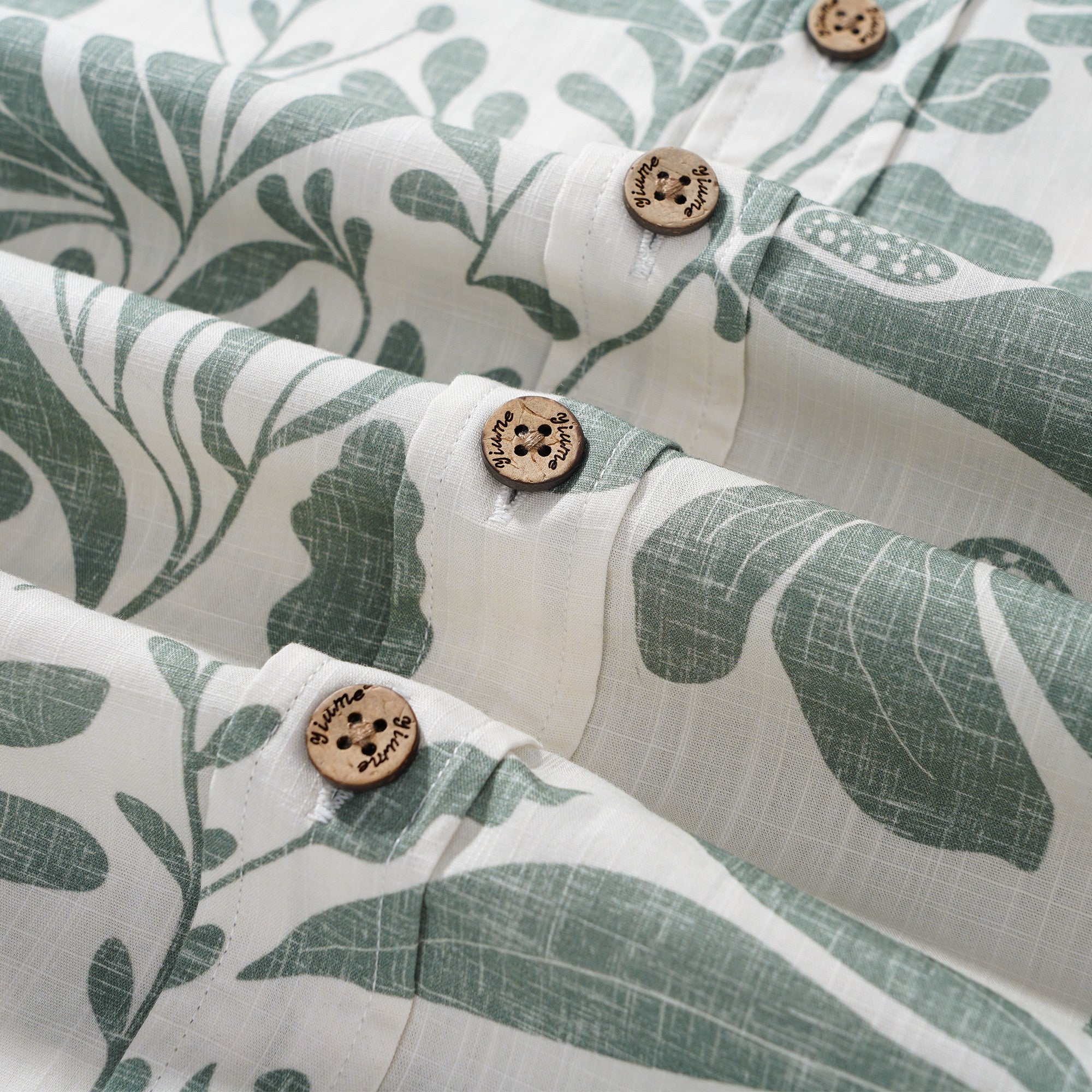 Chemise hawaïenne à fleurs vertes pour hommes - chemise à manches courtes à manches courtes à manches courtes