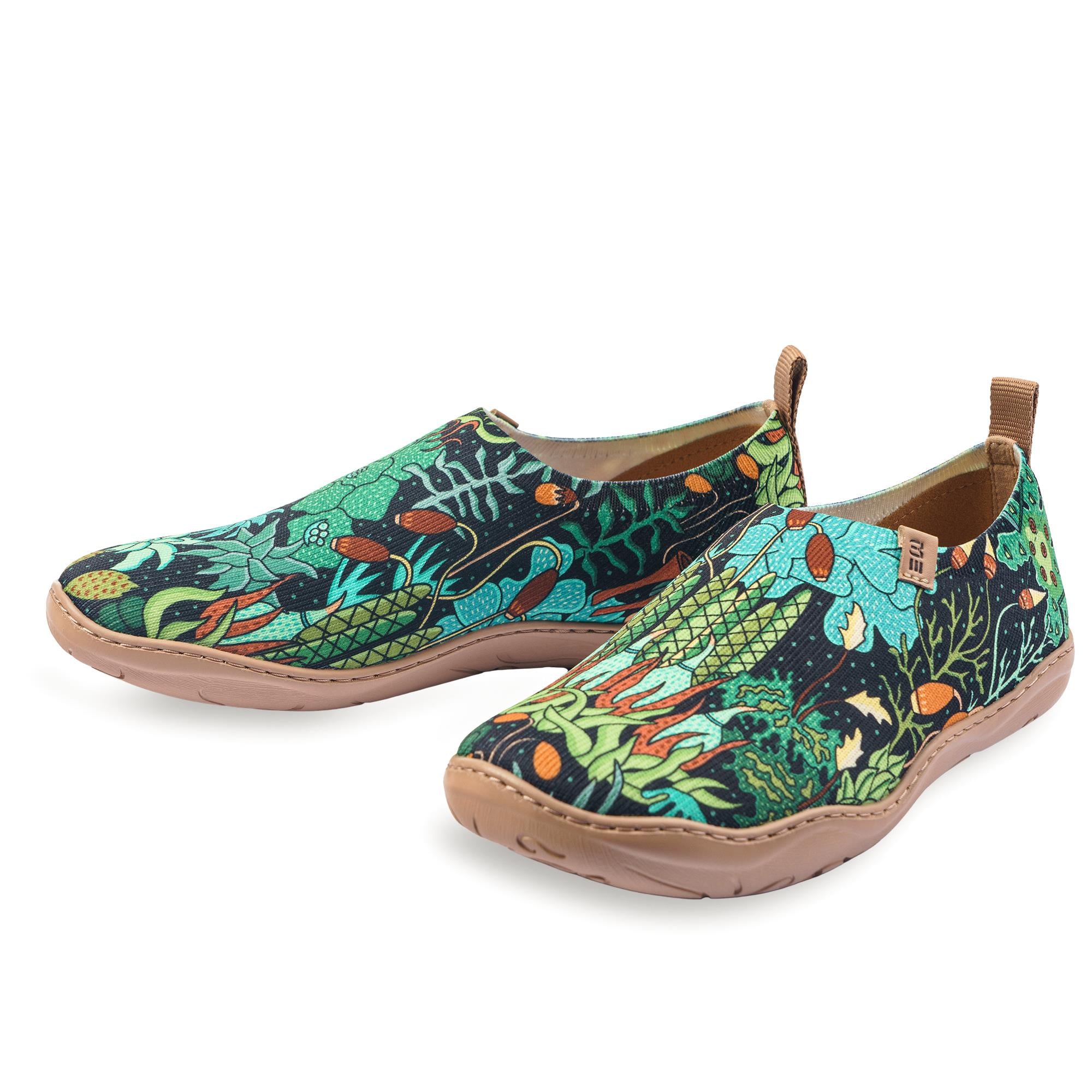 Moss Meadow von Ester Bernaldo de Quirós Frauen-Slip-on-Schuhe, bemaler Sneaker aus Leinwand