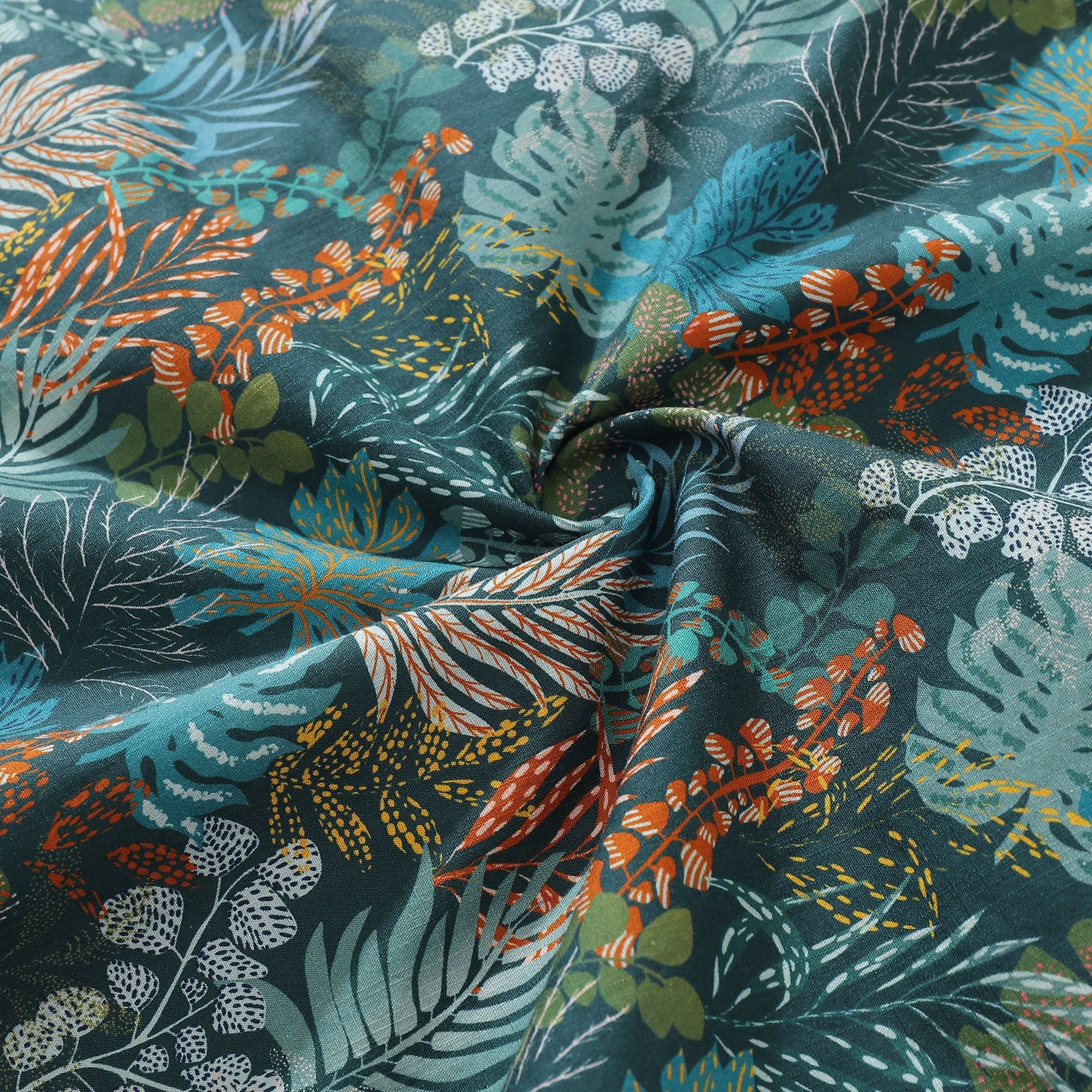 1930s Green Hawaiian Shirt For Men Tropical Emerald Leaves Aloha Shirt Short Sleeve Button Down Shirt