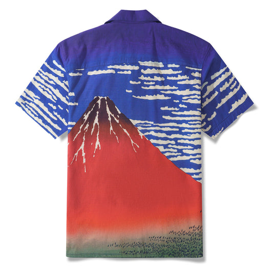 Finden Sie Wind, Klarer Morgen 100% Baumwolle Herren Aloha Hawaiian Kurzarm Camp Kragen Hemd