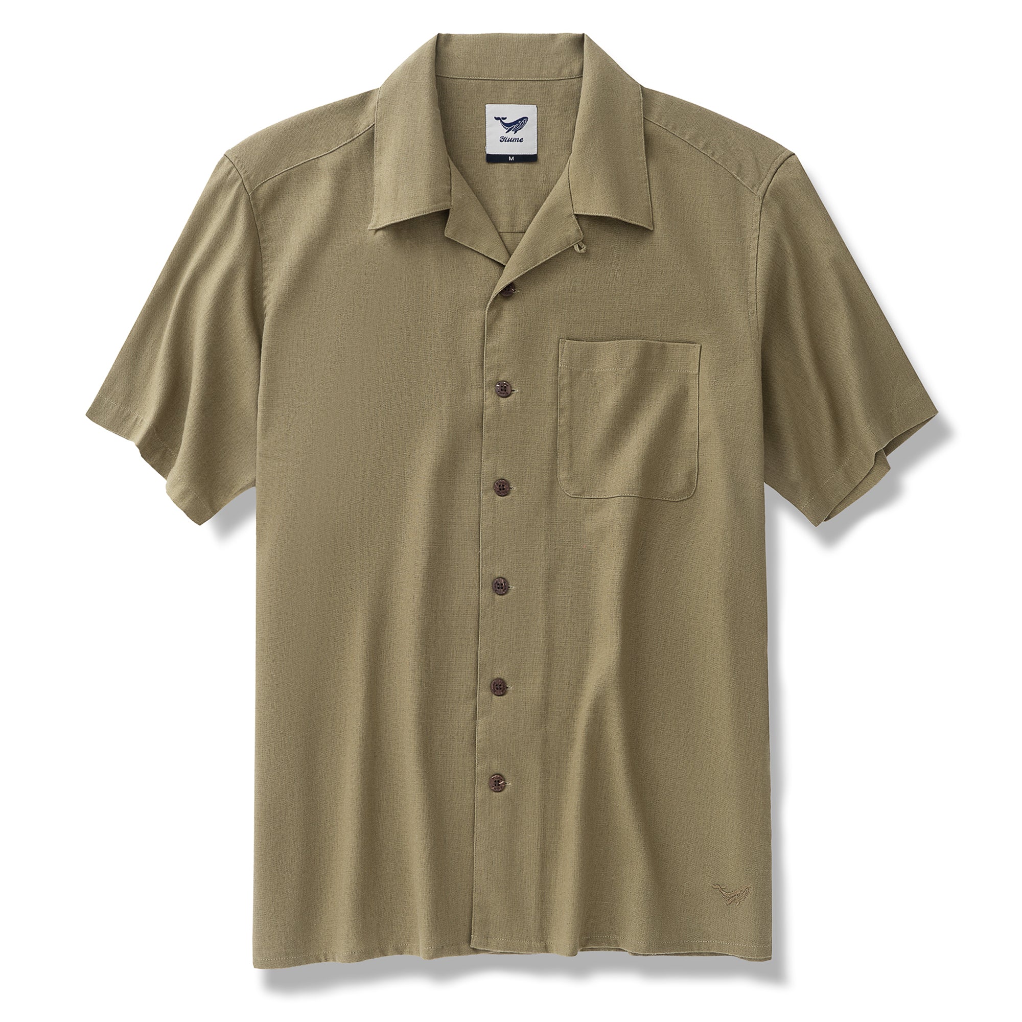Chemise hawaïenne pour hommes Brise marine douce de mi-été Col camp - Jaune moutarde