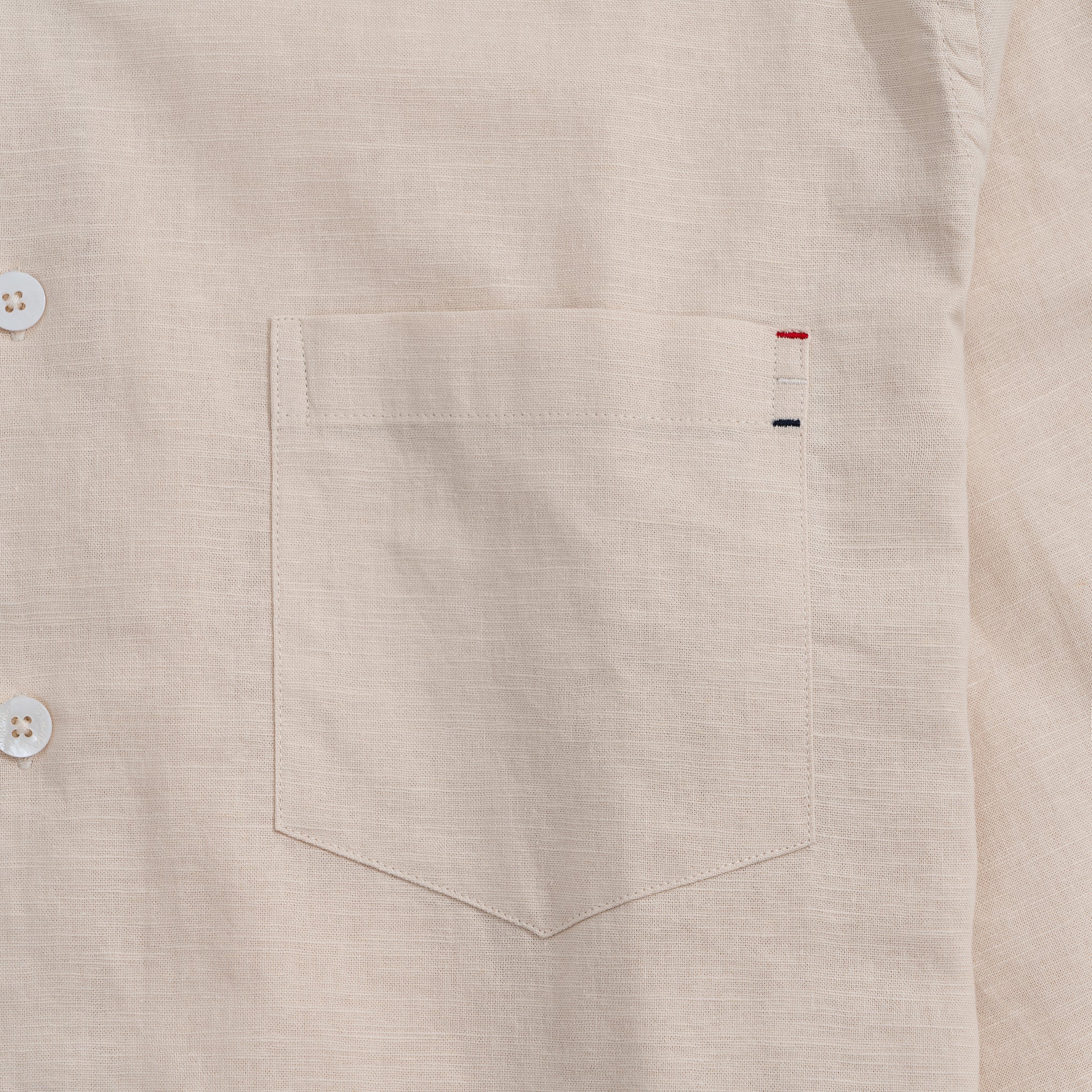 Hawaiian Shirt For Men Riviera Holiday Pointed Collar Long Sleeve Shirt - Light Khaki Riviera Holiday - Light Khaki