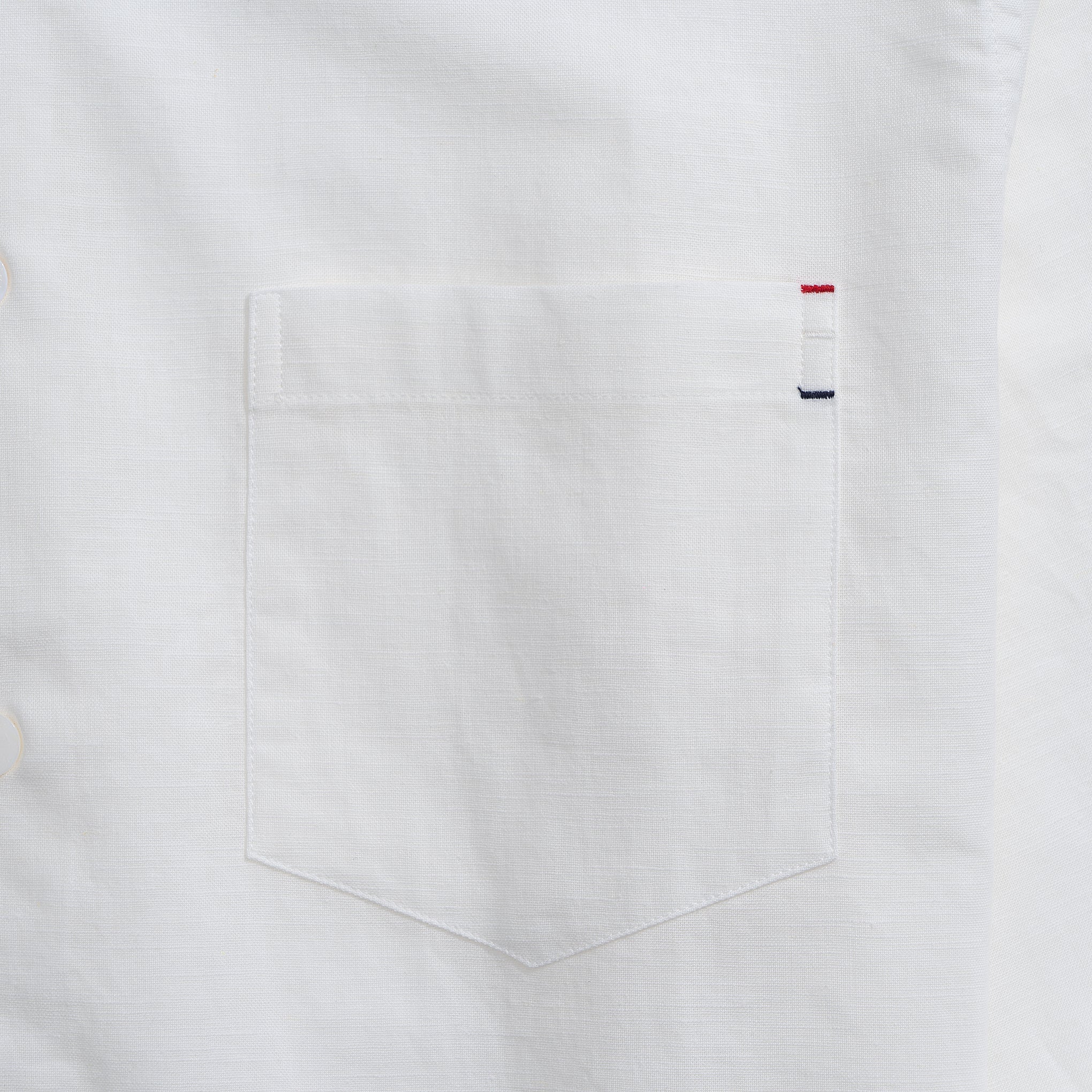 Hawaiian Shirt für Herren Riviera Urlaub Spitzkragen Langarmshirt - Weiß