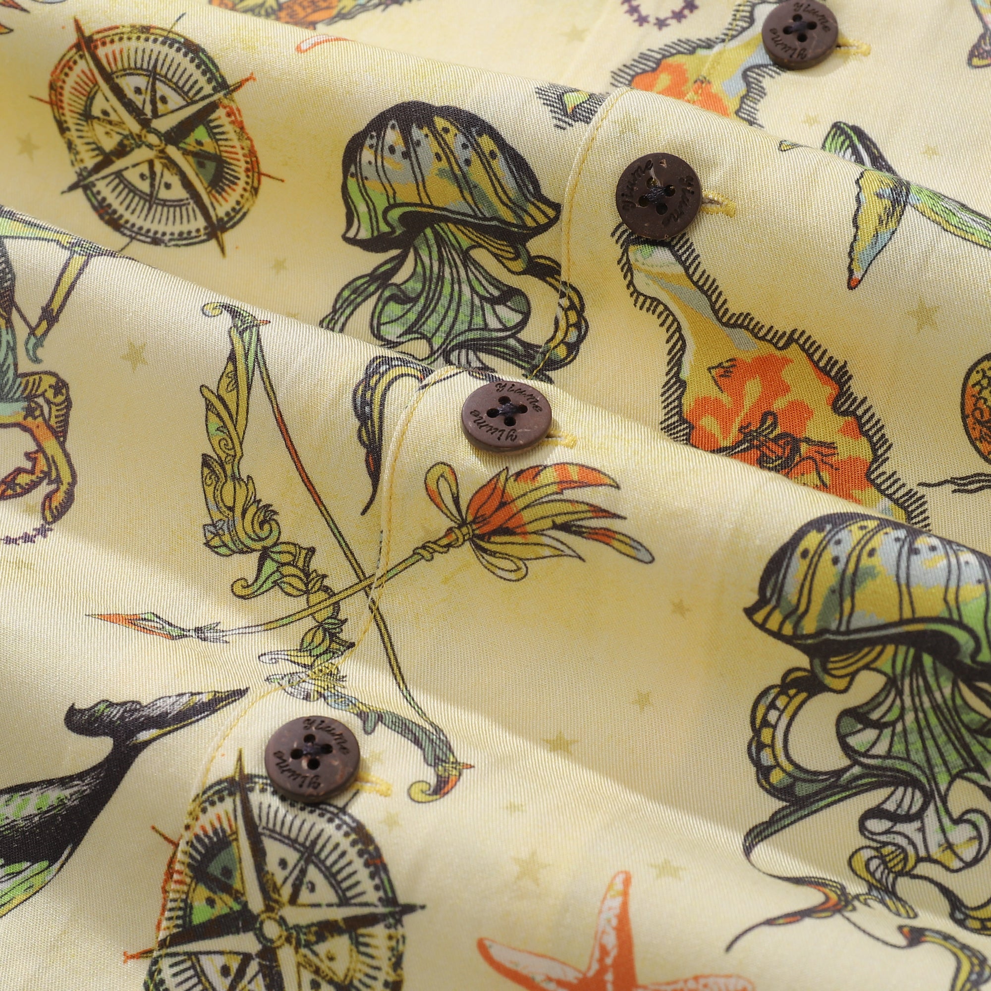 Chemise hawaïenne pour hommes Chemise Sagittaire Col Camp Tencel™