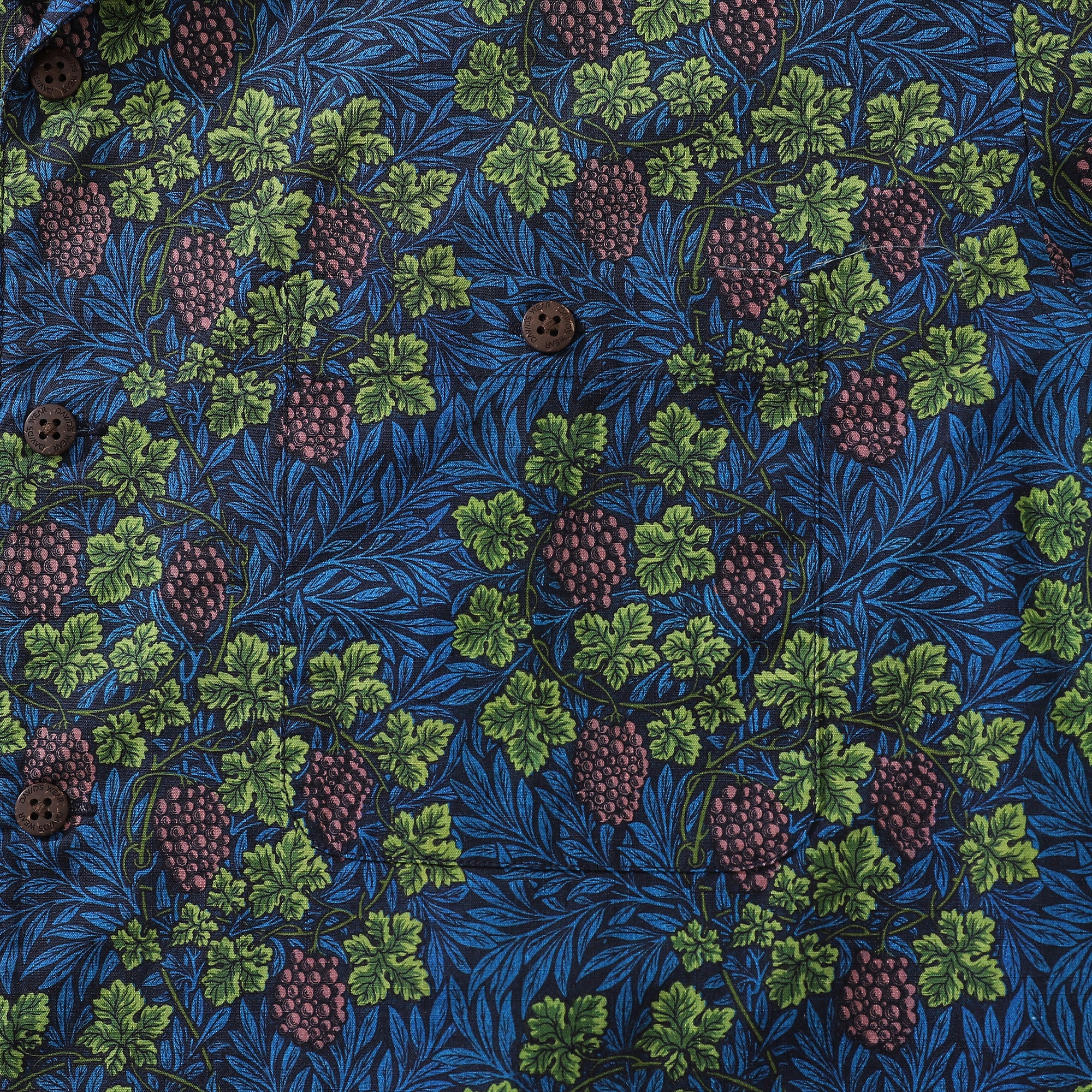 Hawaiian Shirt For Men Grapevine Shirt Camp Collar 100% Cotton