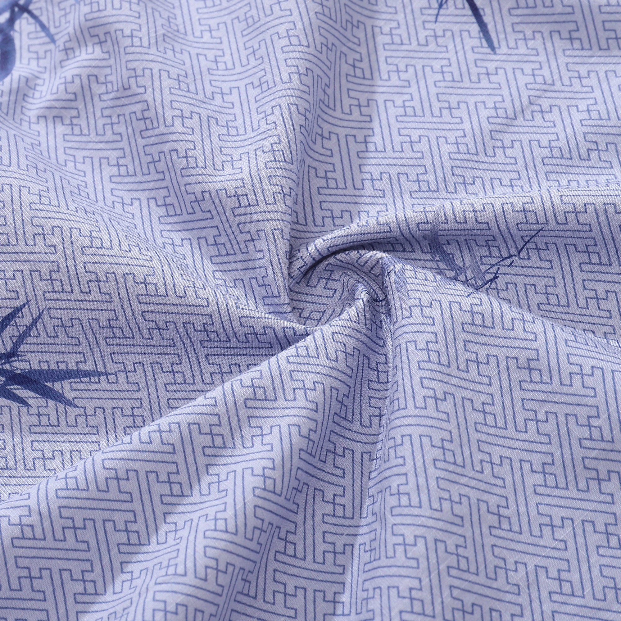 Hawaiian Shirts For Men Vintage Cotton Button Down Abundant Bamboo Ambiance Short Sleeve Aloha Shirt
