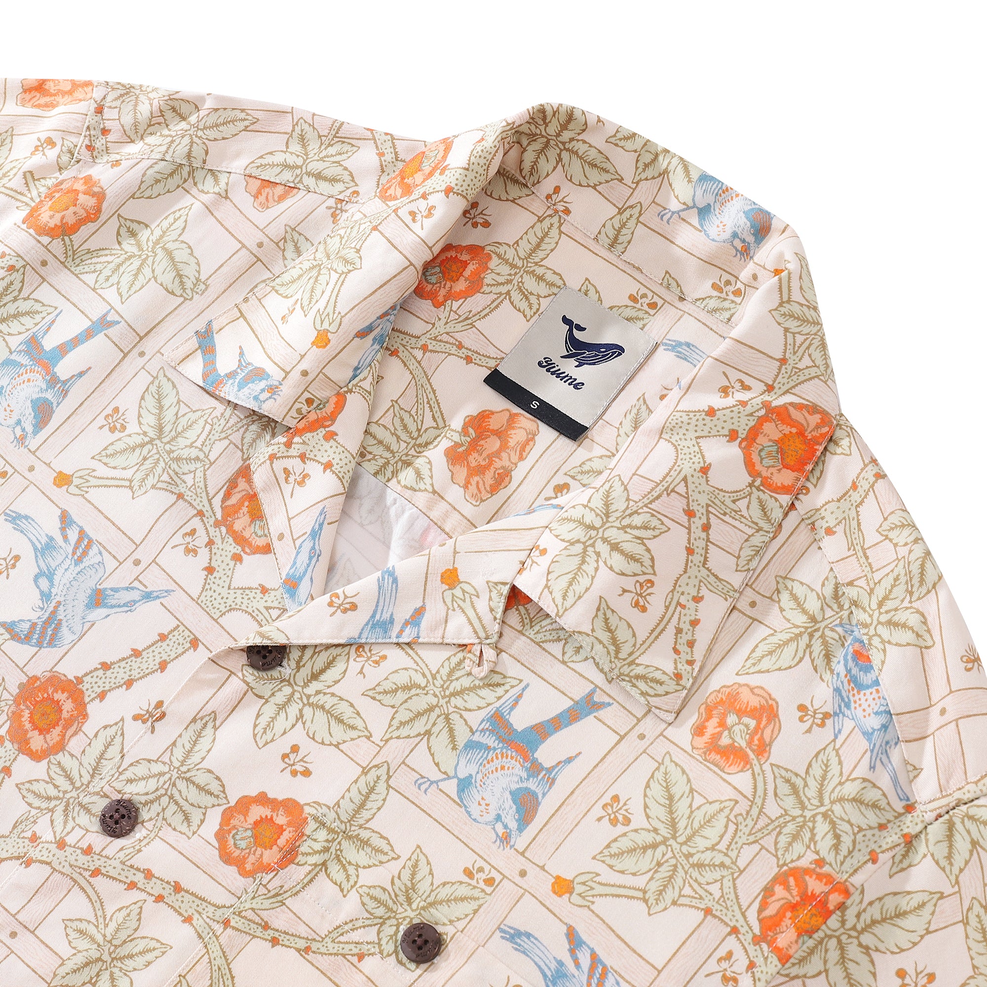 Hawaiian Shirt für Männer Trellis Shirt Camp Kragen Tencel™
