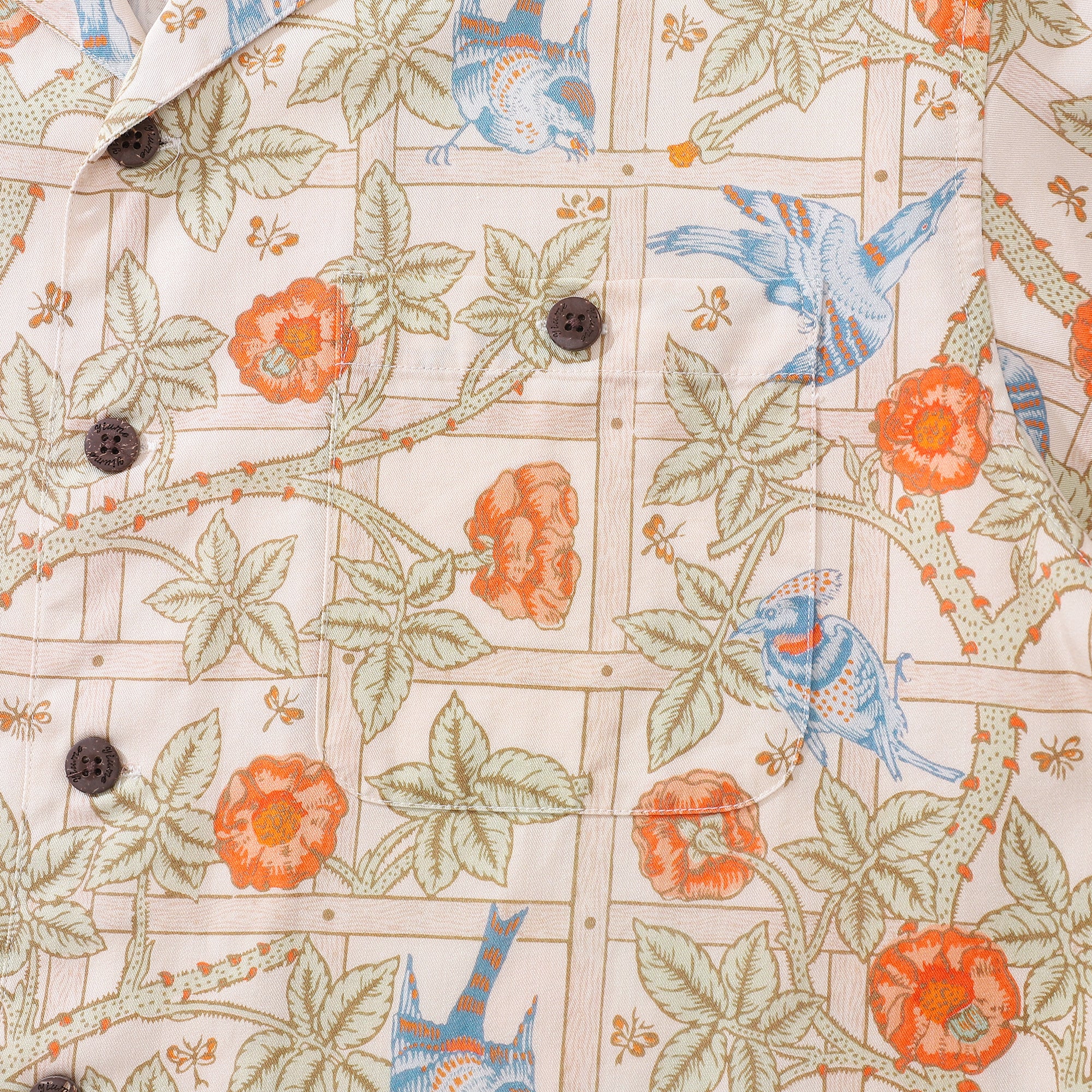 Hawaiian Shirt für Männer Trellis Shirt Camp Kragen Tencel™