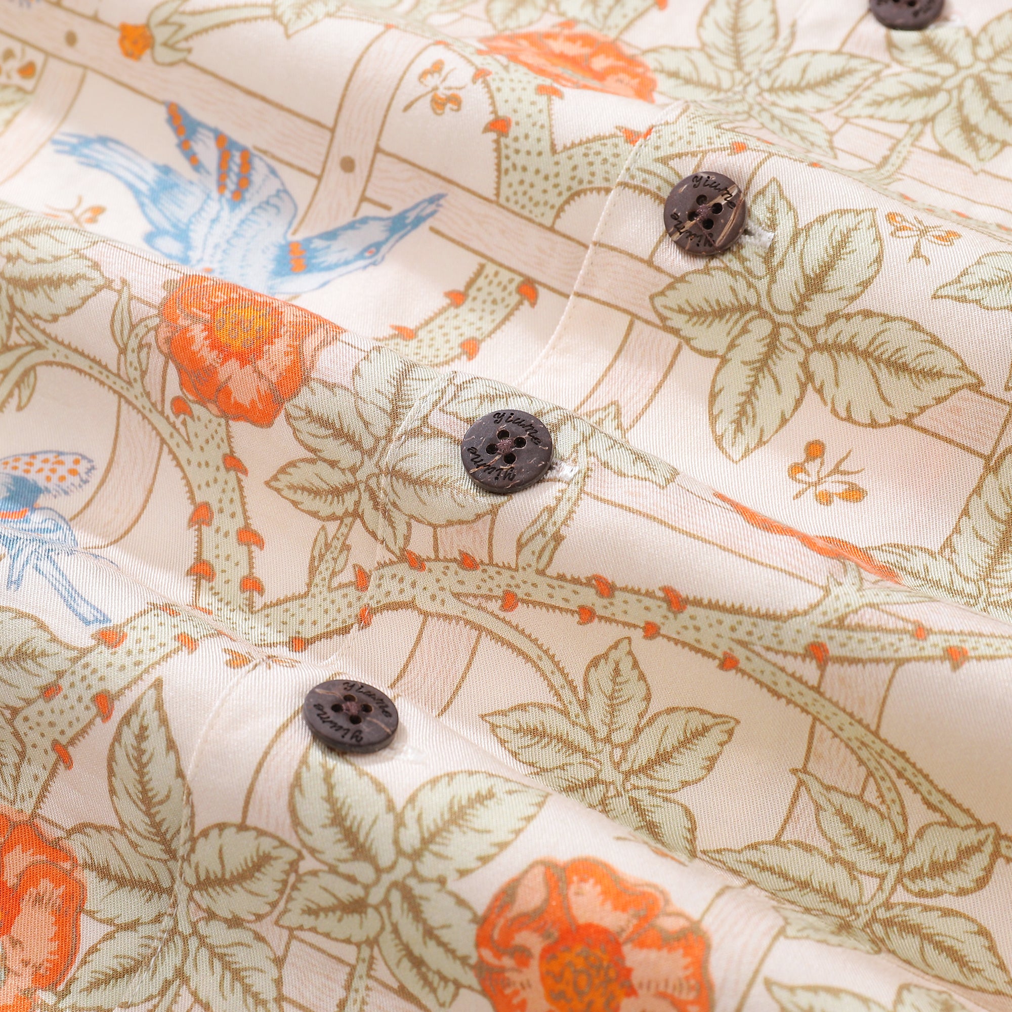 Hawaiian Shirt für Männer Trellis Shirt Camp Kragen Tencel™