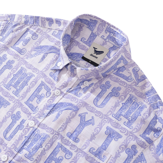 Men's 1970s Vintage Hawaiian Shirt Yiume Print Button-down Short Sleeve Aloha Shirt Tencel™ Yiume (tencel™)