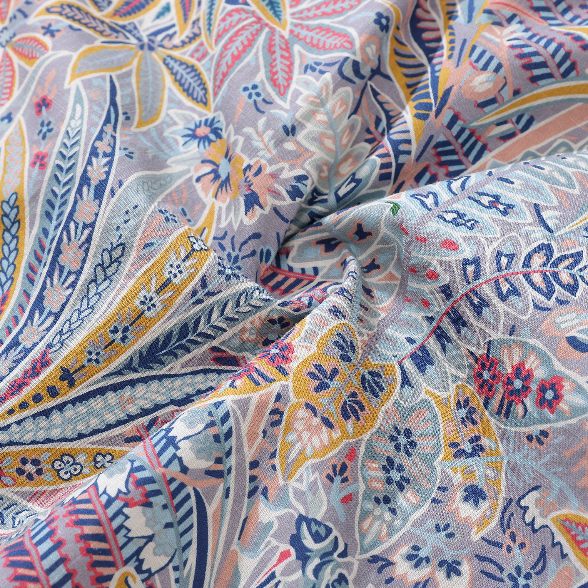 Children's Hawaiian Shirt Tropical Palm Tree Print Cotton Button-down Short Sleeve Jungle Youth Shirt