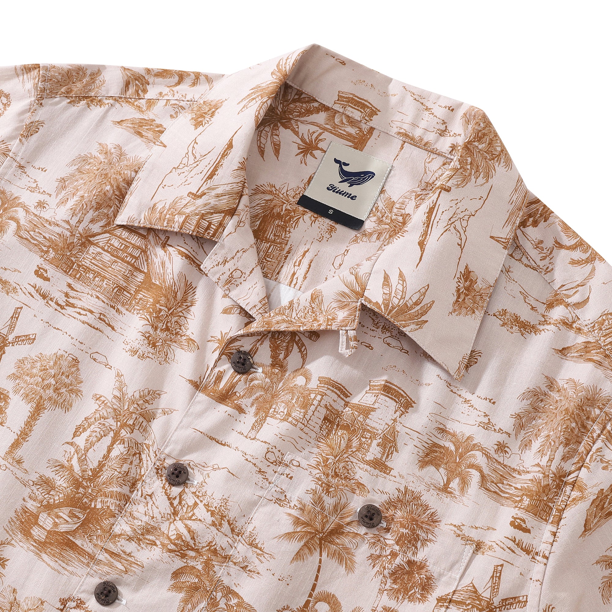 Hawaiian Shirt For Men California Dreams Shirt Camp Collar 100% Cotton