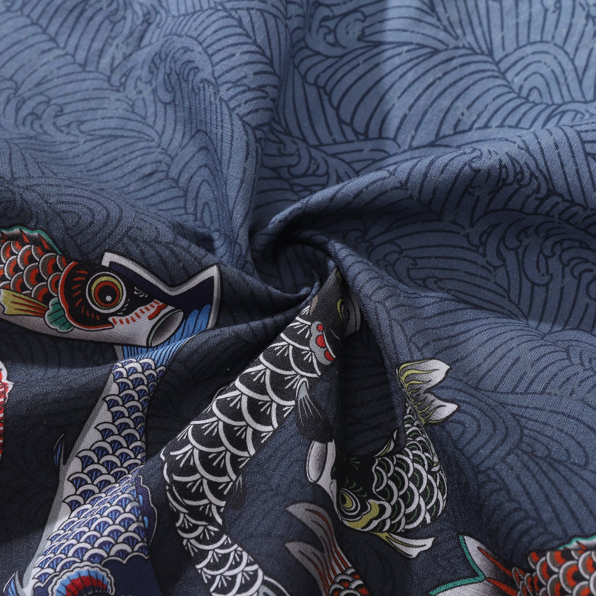 Yiume Herren Fischhemd Baumwoll-Hawaiihemd mit Knopfleiste Kurzarm Aloha-Hemd