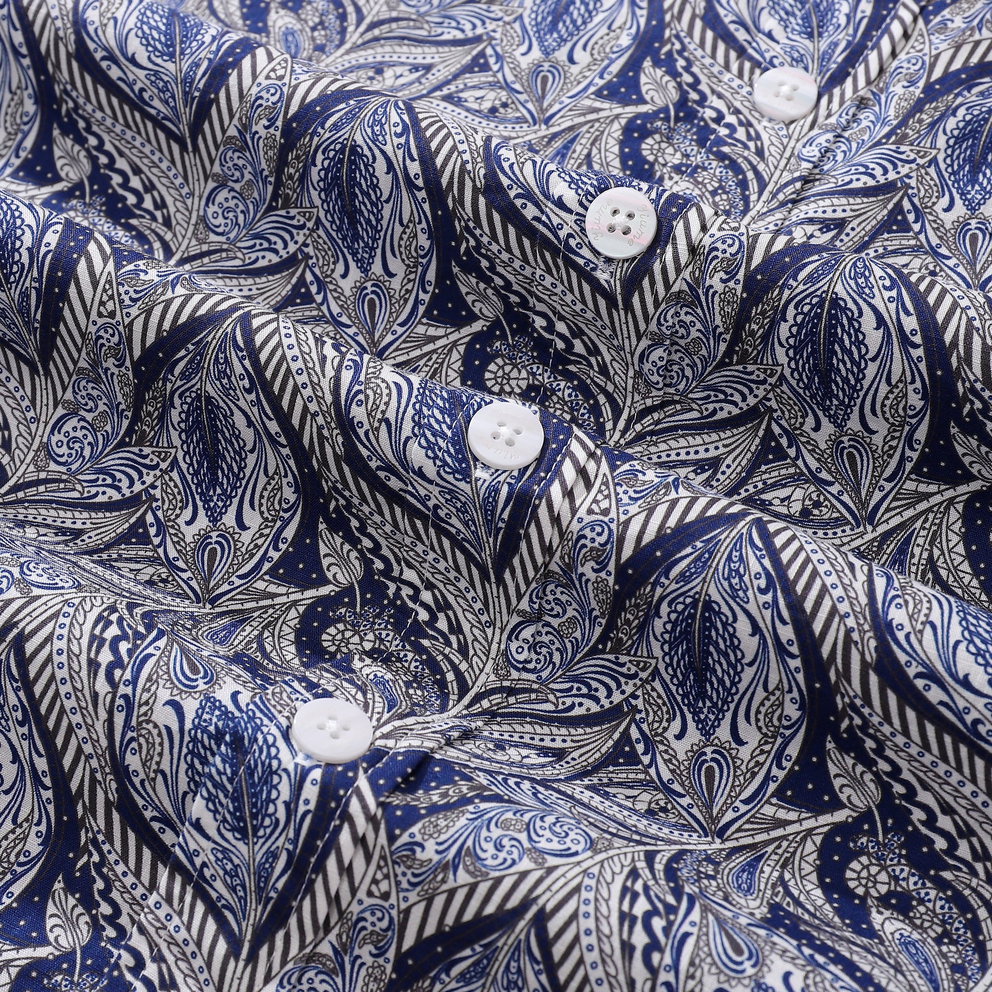 Men's Hawaiian Shirt Floral Pattern Series 1 Elm Tree Print Cotton But ...