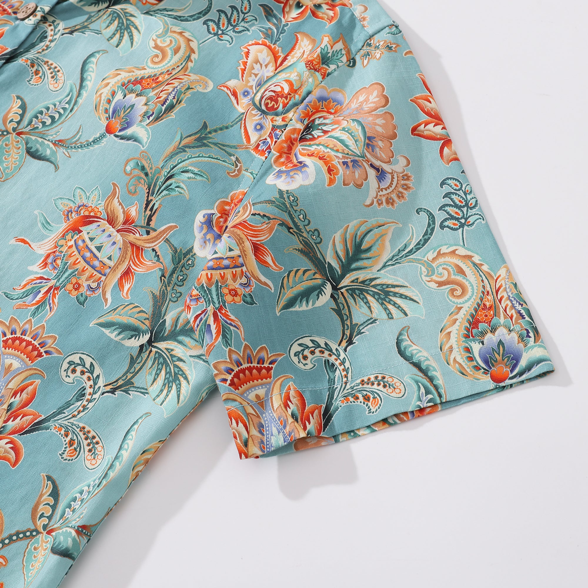 Women's Hawaiian Shirt Tree of Life By Brooklyn Bees Design Studio Print Cotton Button-down Short Sleeve