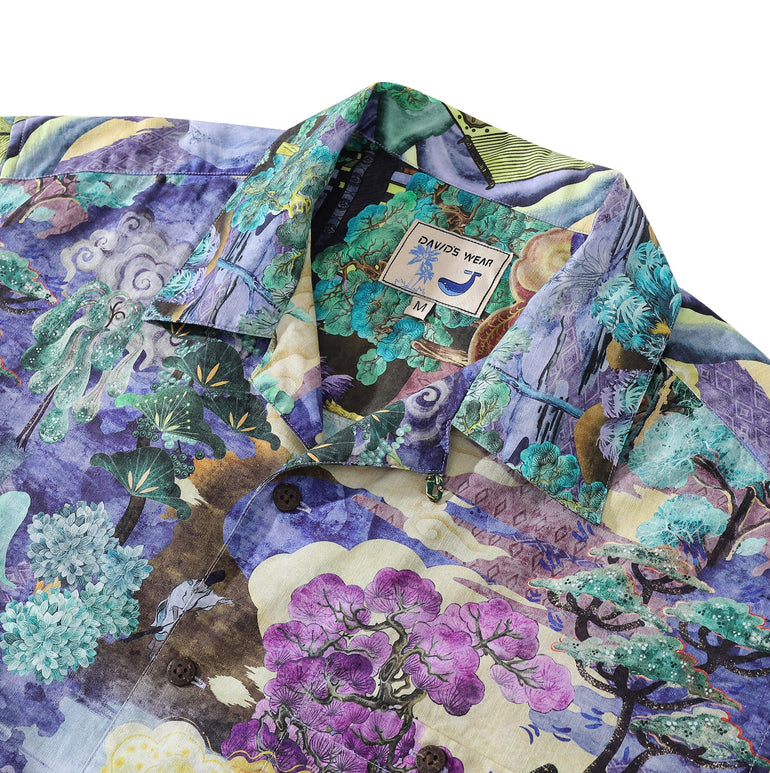 Hawaiian Shirts For Men Retro Japanese-style Landscape Shirt New customer exclusive