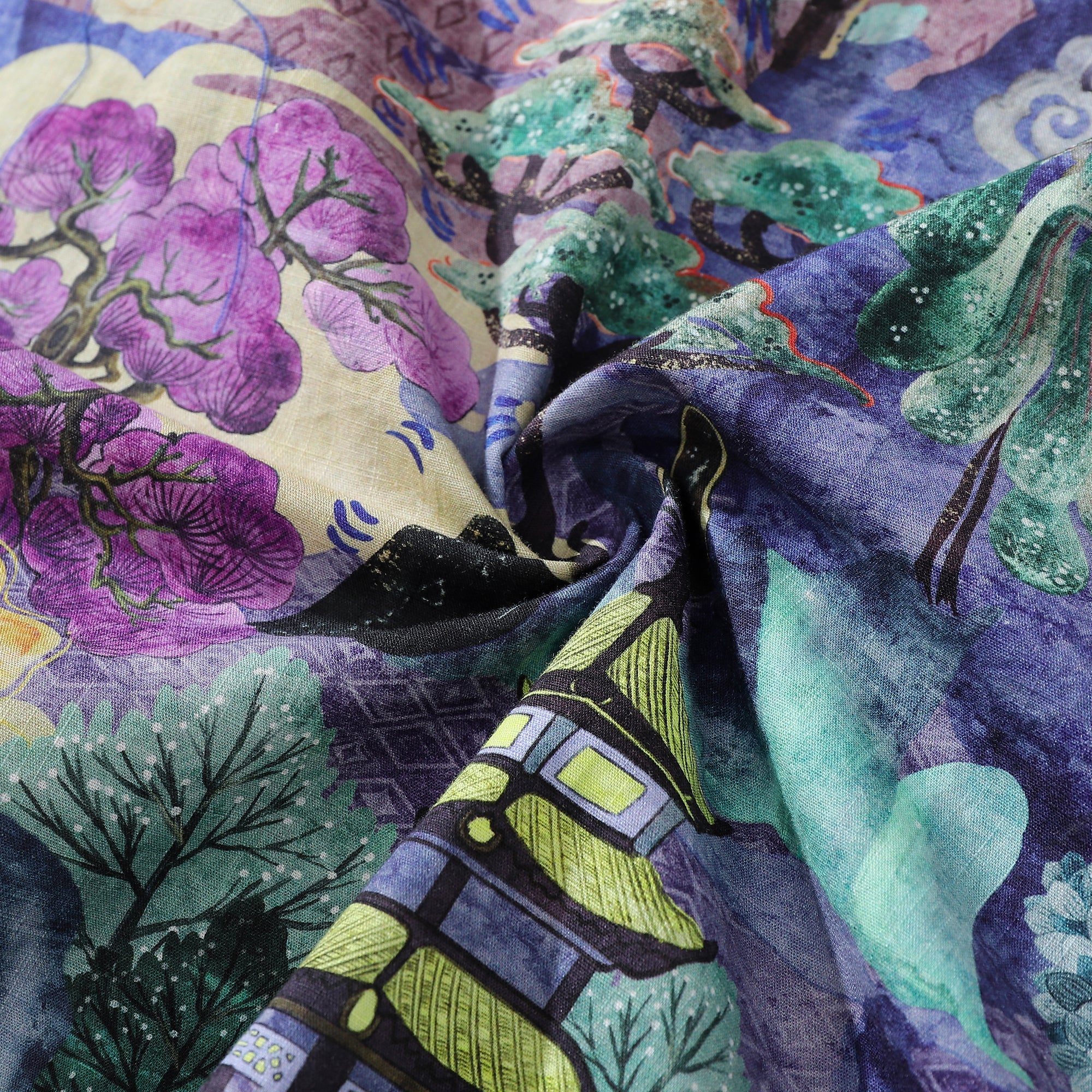 1950年代レトロハワイメンズシャツレトロ和風ビューシャツ