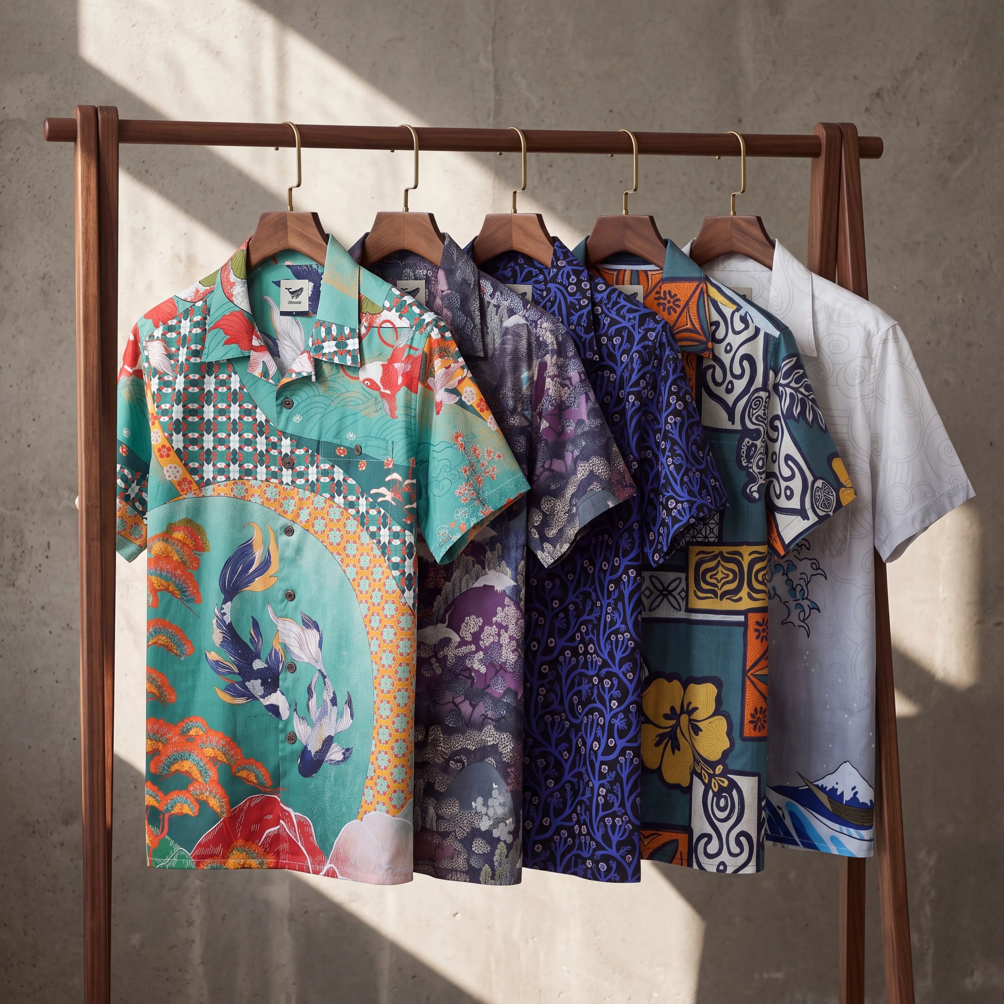 Caja Misteriosa - Camisa Hawaiana de Manga Corta para Hombre con Cuello Camp 100% Algodón Caja Misteriosa Por Yiume Aritst