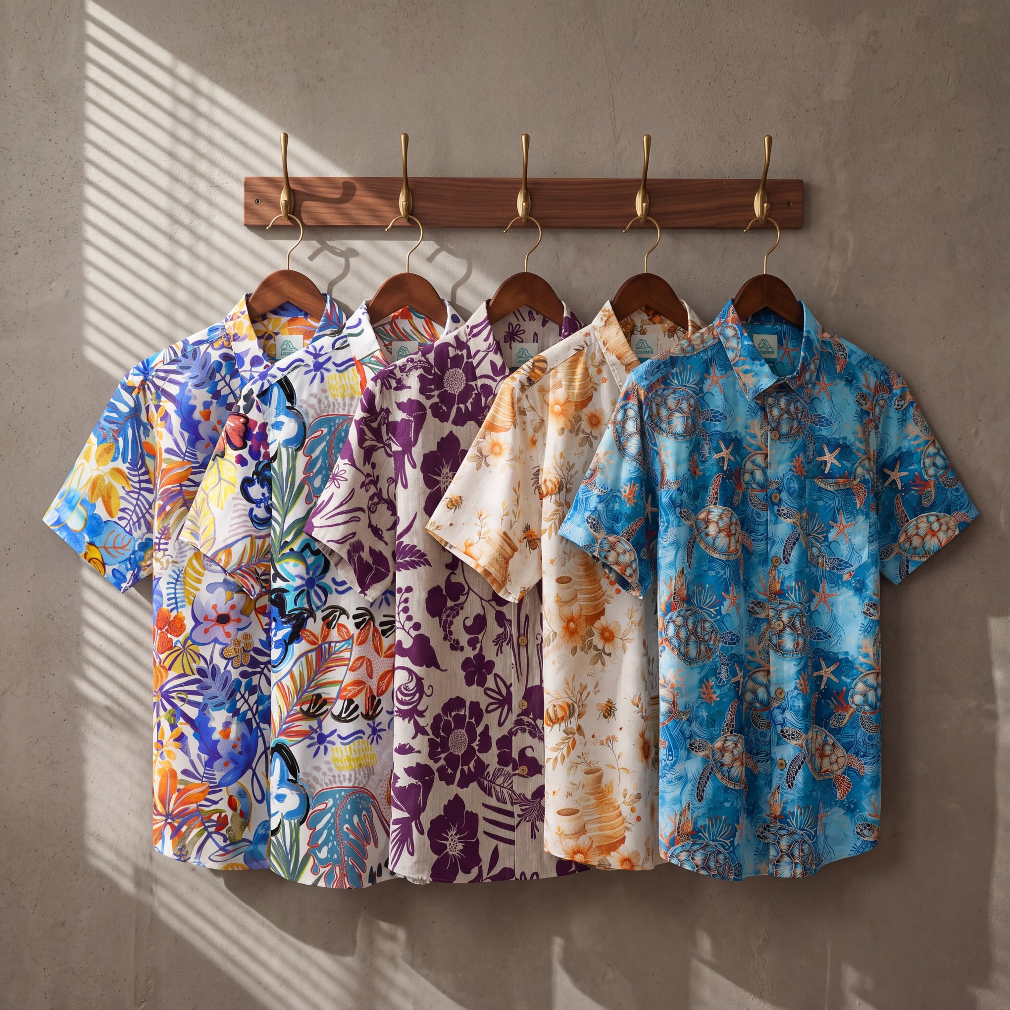 Überraschungsbox - LeosWare® Herren Hawaiian Shirt Kurzarm Button-up 100% Baumwolle Aloha Überraschungsbox von Yiume Aritst
