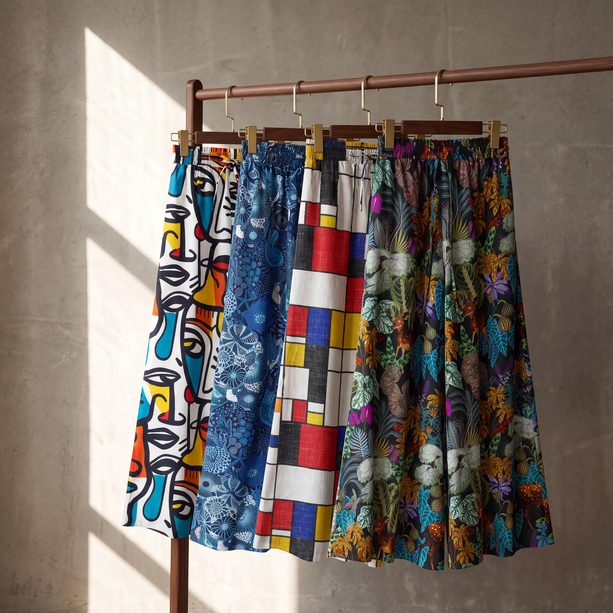 Mystery Box - Women's Casual Floral Wide Leg Palazzo Pants Lounge Elastic Waist Drawstring with Pockets 100% Cotton Aloha Mystery Box By Yiume Aritst