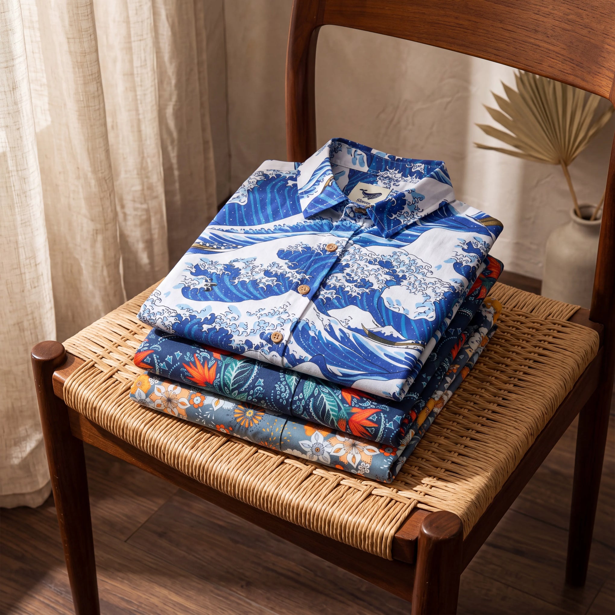 Überraschungsbox - Damen Hawaiian-Shirt Kurzarm Button-Up 100% Baumwolle Aloha Überraschungsbox von Yiume Aritst