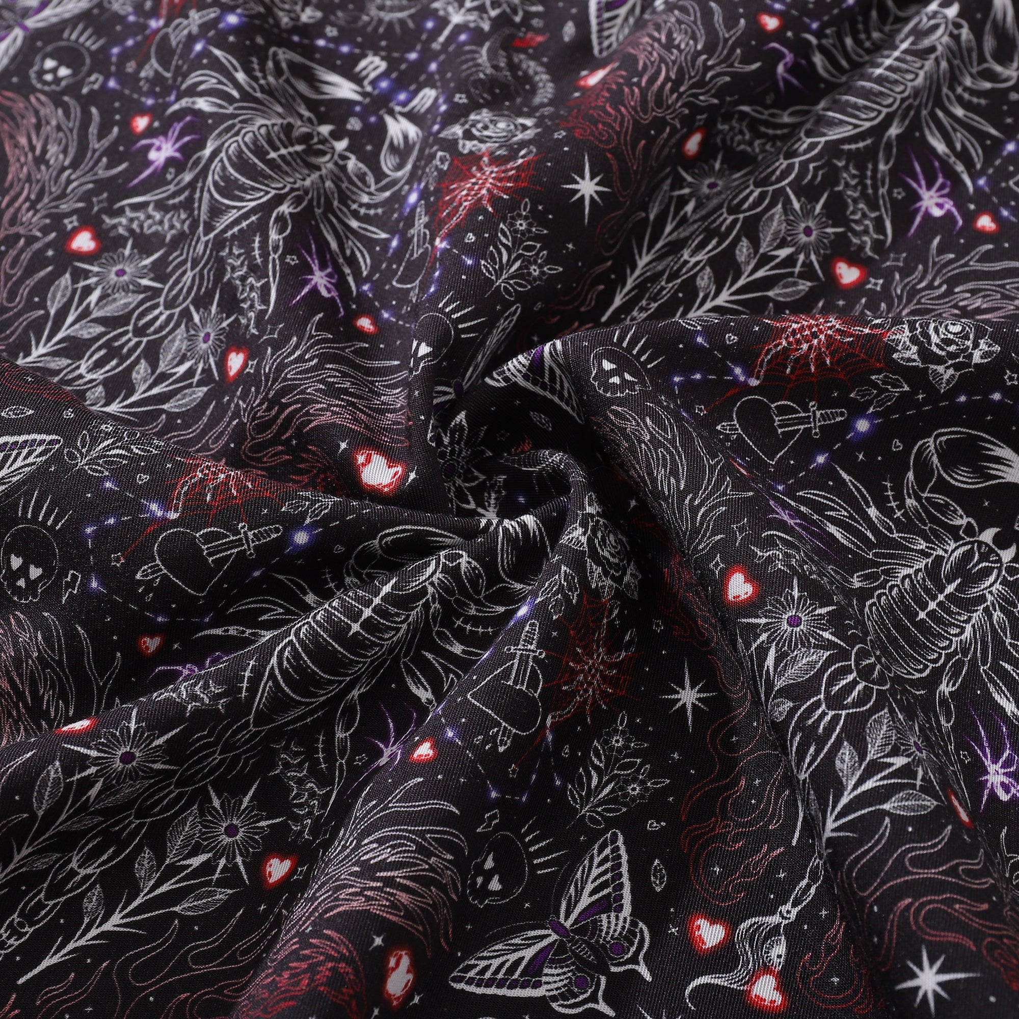 Chemise hawaïenne pour homme Imprimé Scorpion Tencel™ Boutonnée à manches courtes en coton Aloha