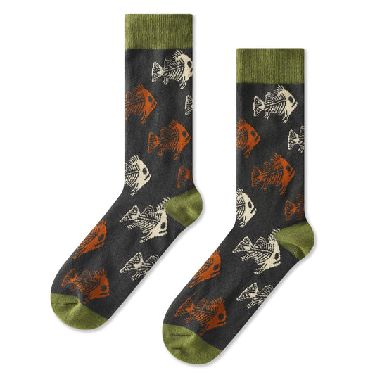Skulled Fish Men's Socks