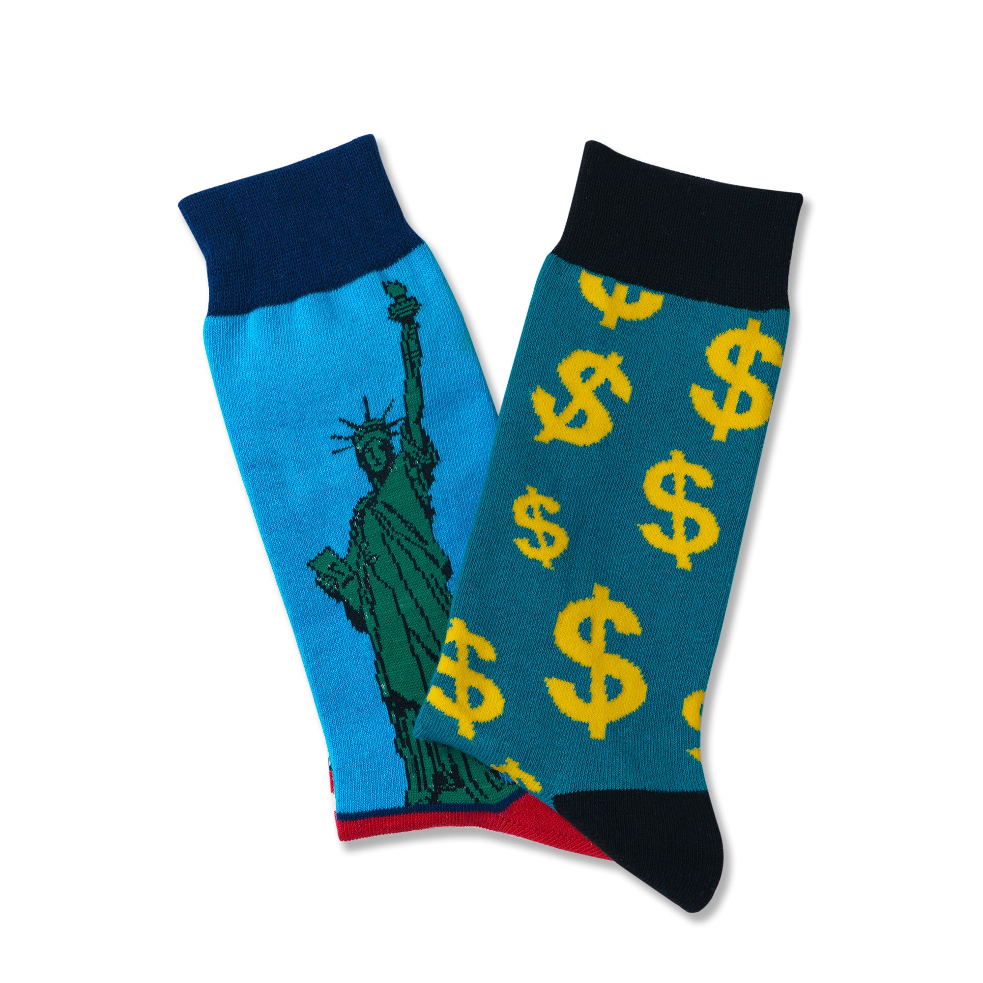 Chaussettes pour hommes imprimées billets de dollar