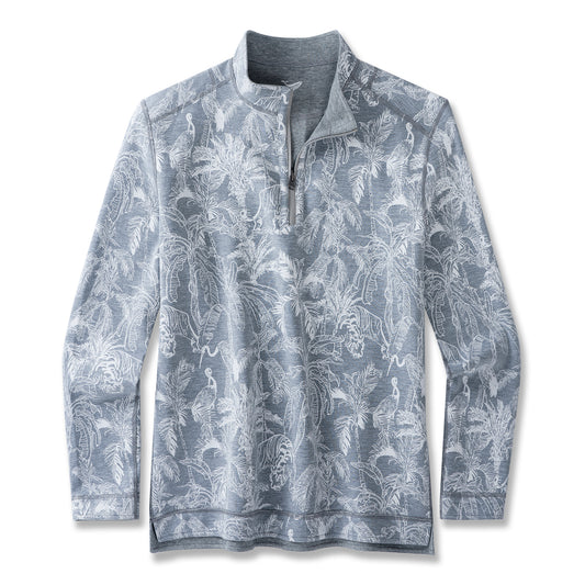 Enchanting Rainforest Half-Zip Sweatshirt (Reversible Wear)