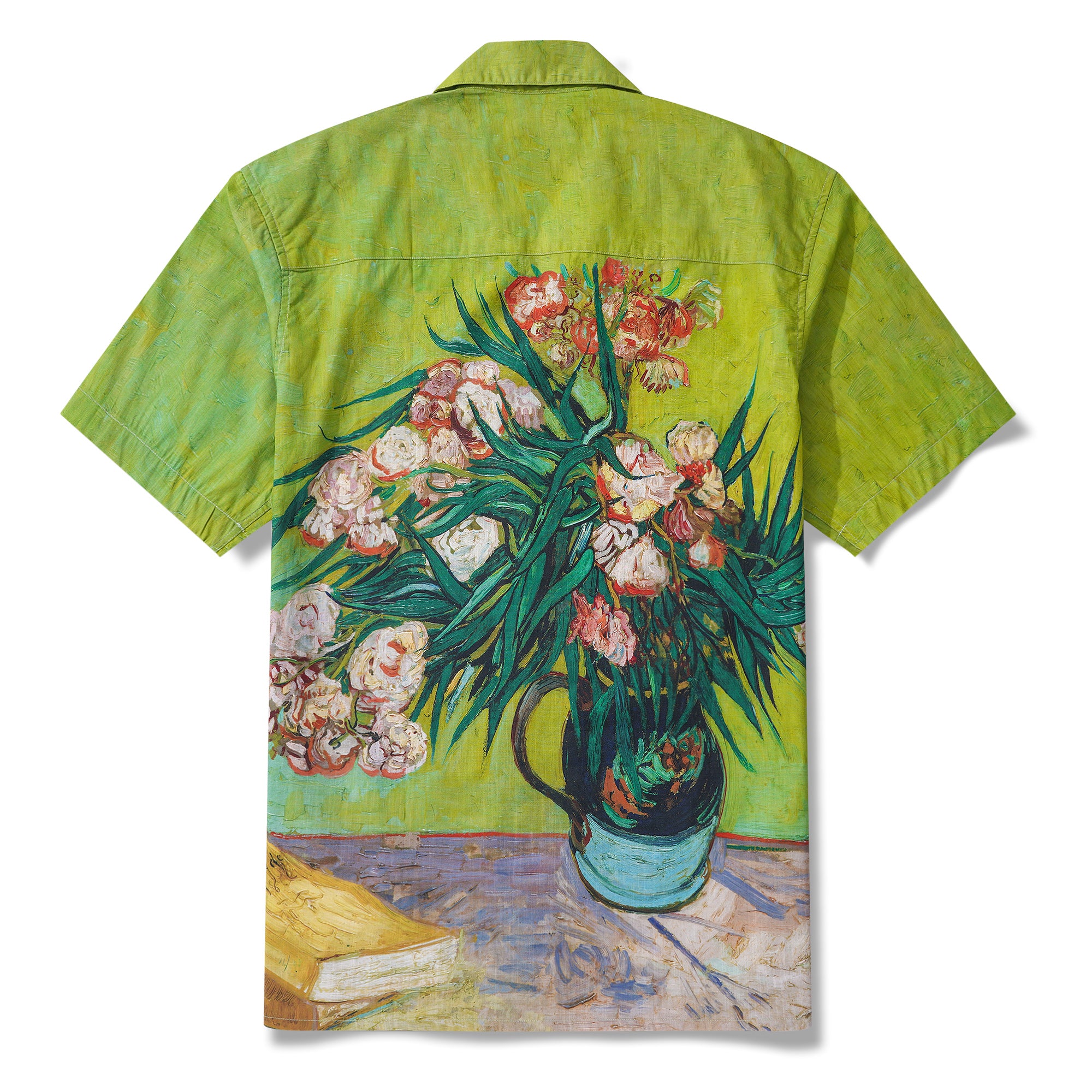 Collier de camp à manches courtes à manches courtes à manches courtes 100% coton Van Van Gogh Blossoms