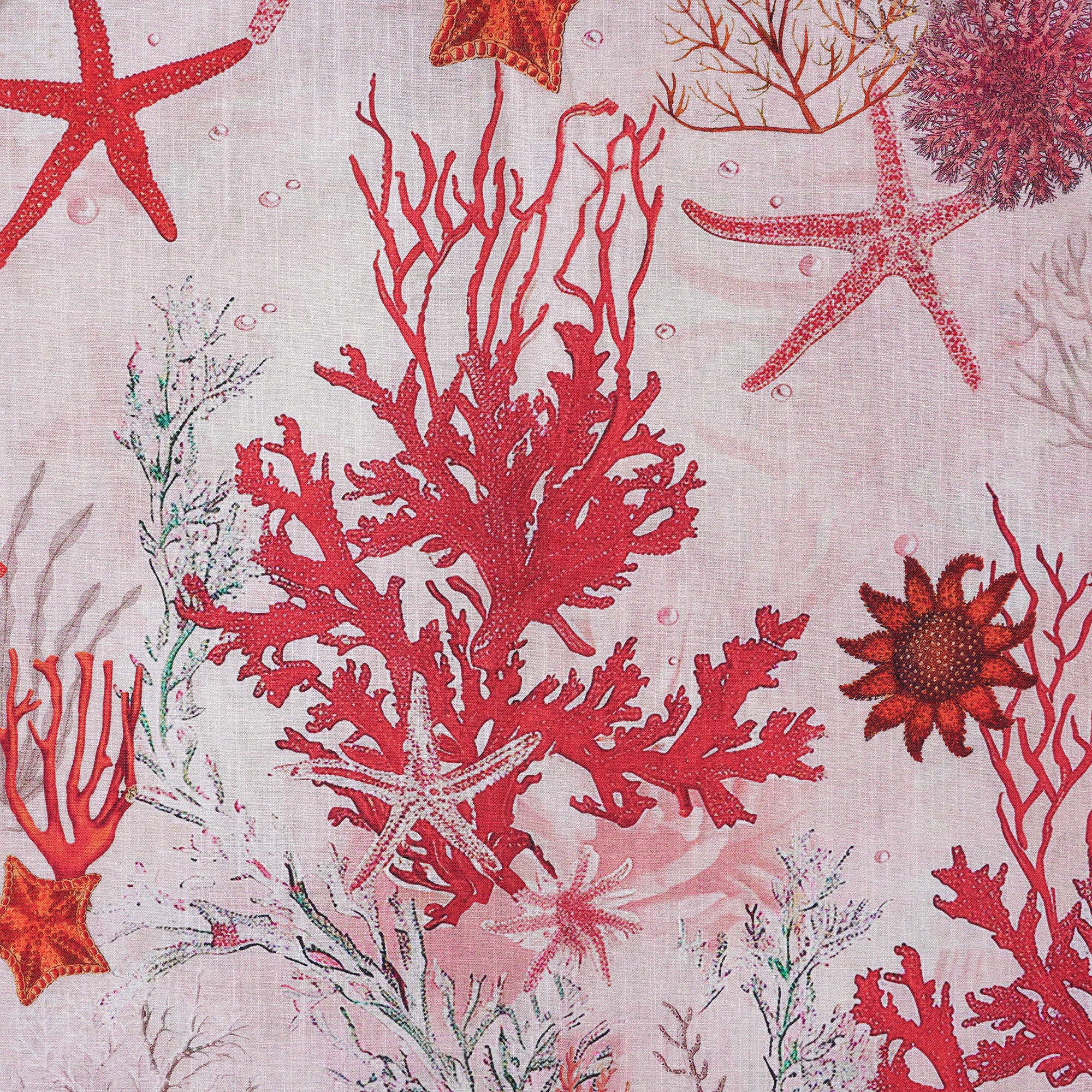 Men's Marine Life Hawaiian Shirt Short Sleeve Button-down 100% Cotton Pink Aloha Coral Reverie