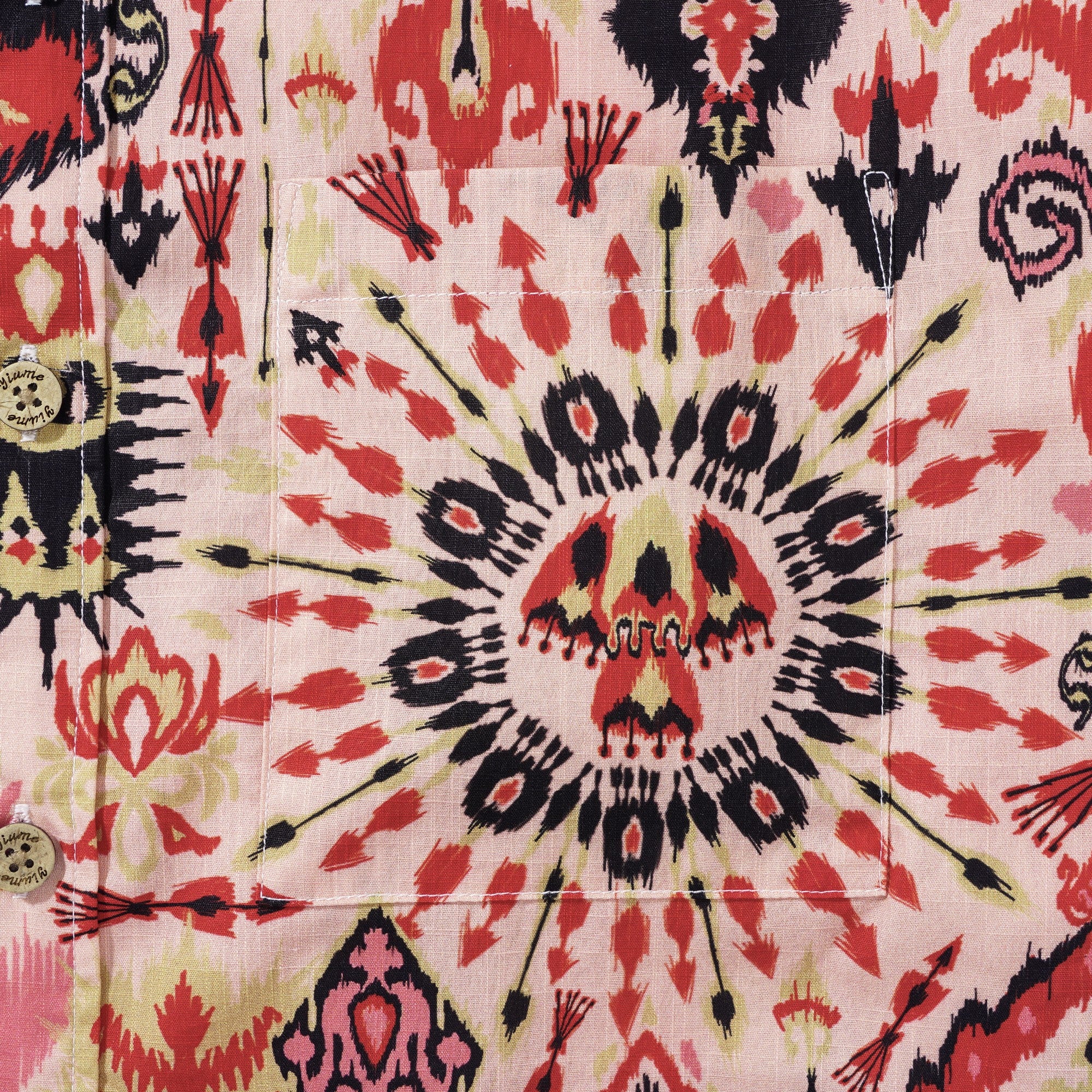 Men's Hawaiian Shirt Short Sleeve Button-down 100% Cotton Black Aloha Ikaika Hawaiian Artisan Shirt