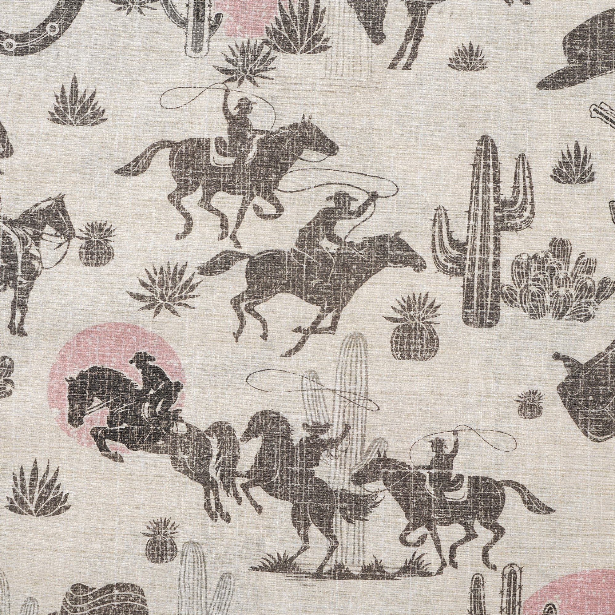 Men's Hawaiian Shirt Short Sleeve Button-down 100% Cotton Brown Aloha Western Cowboy