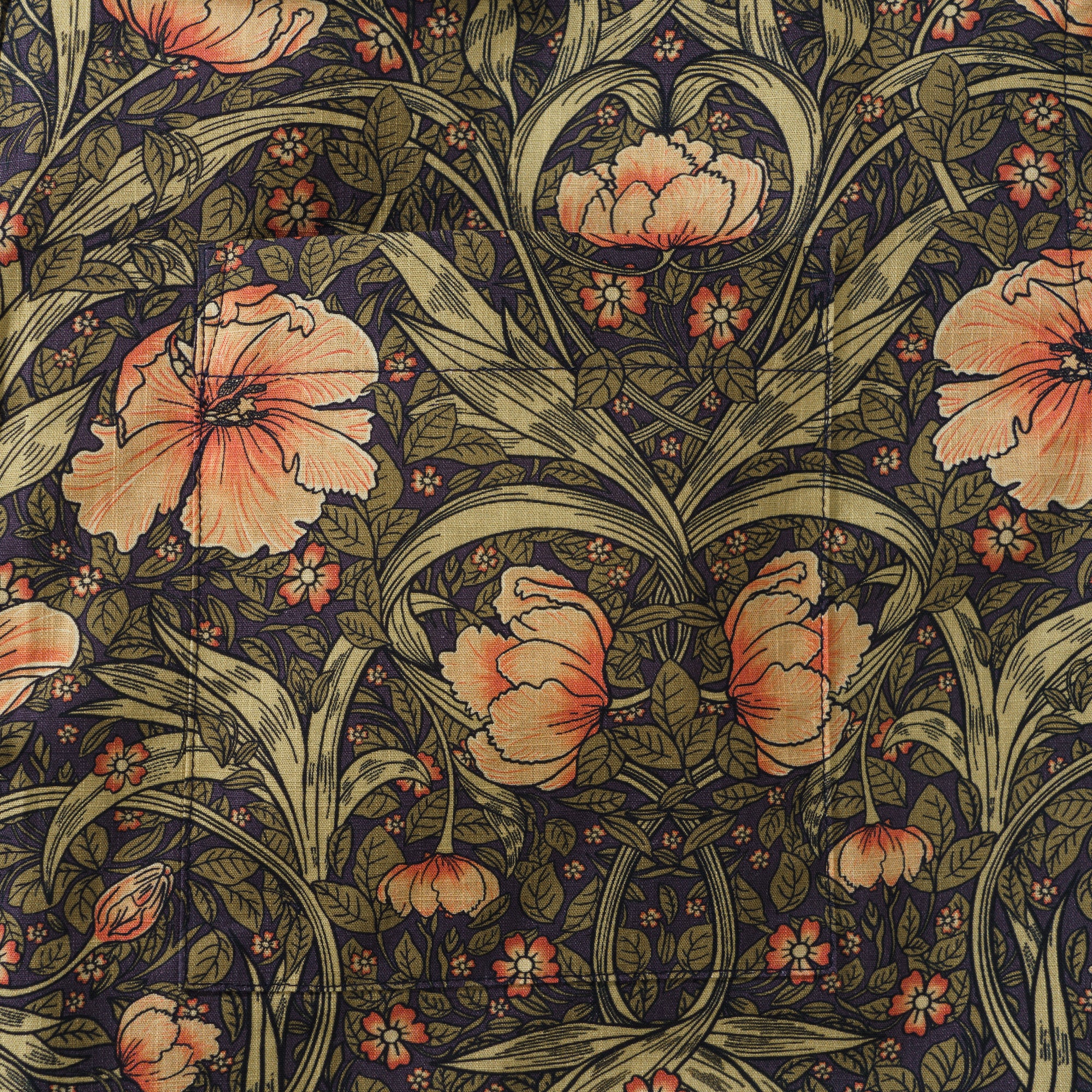 Blühende Blüten 100% Baumwolle Herren Kurzarm Hemd mit Knopfleiste Grün Aloha Hawaiian